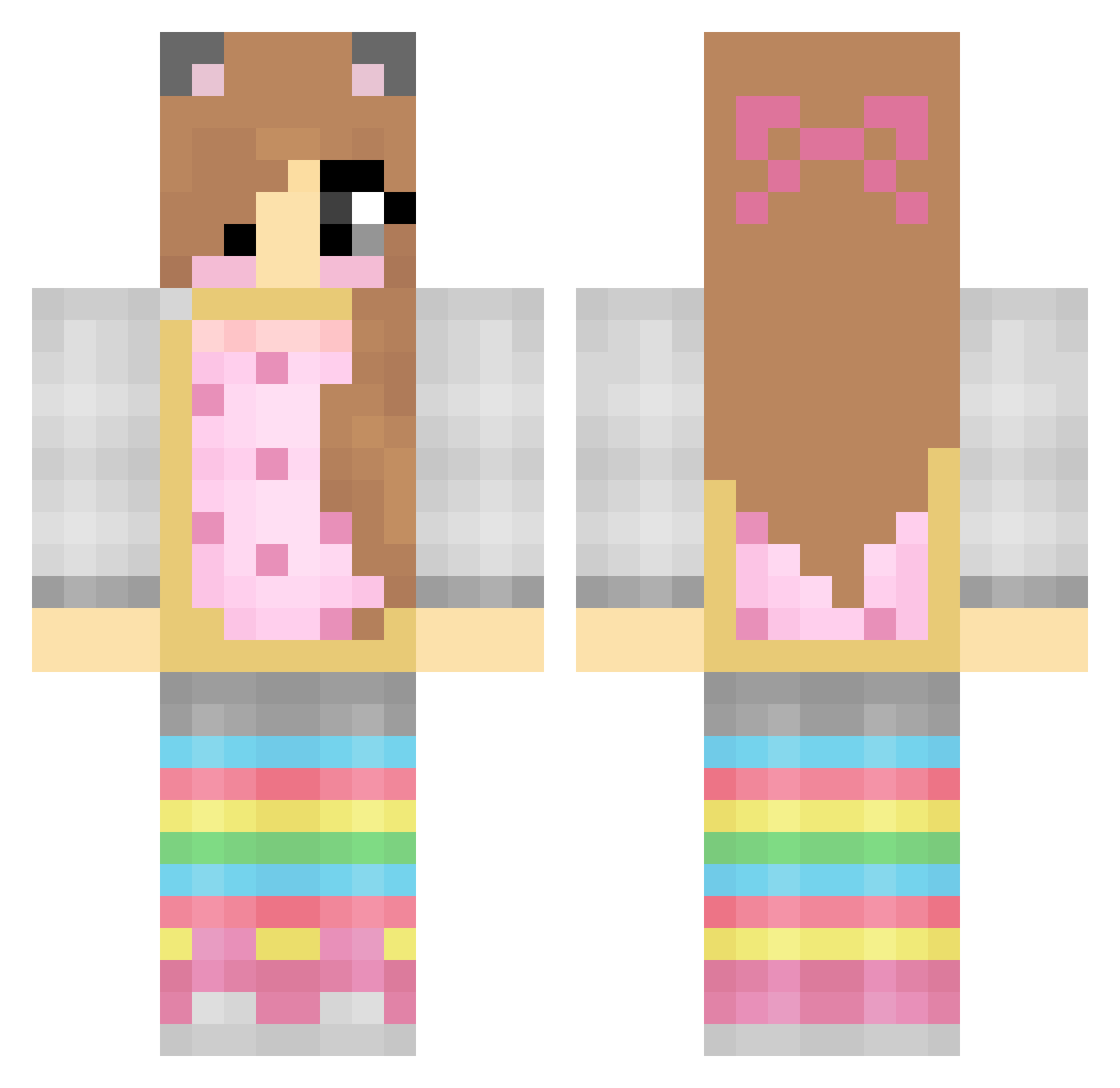 Armando_Bula Minecraft skin, front and back view