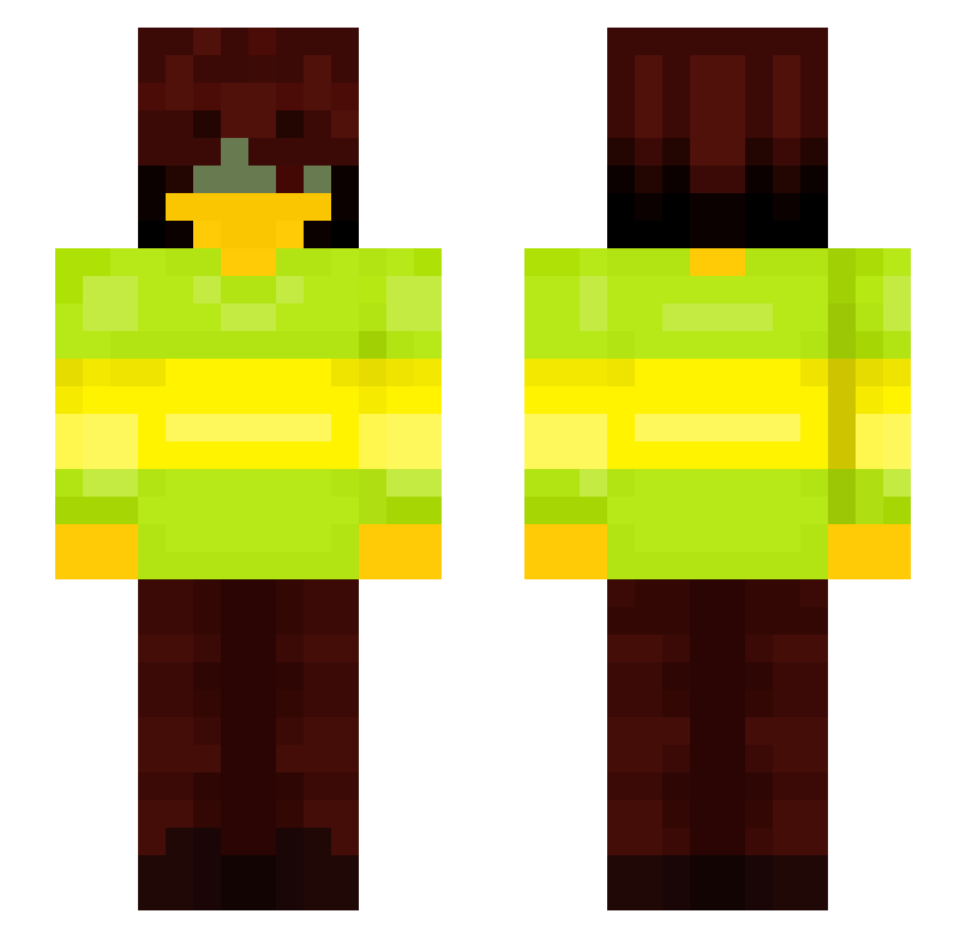 austinofficial Minecraft skin, front and back view