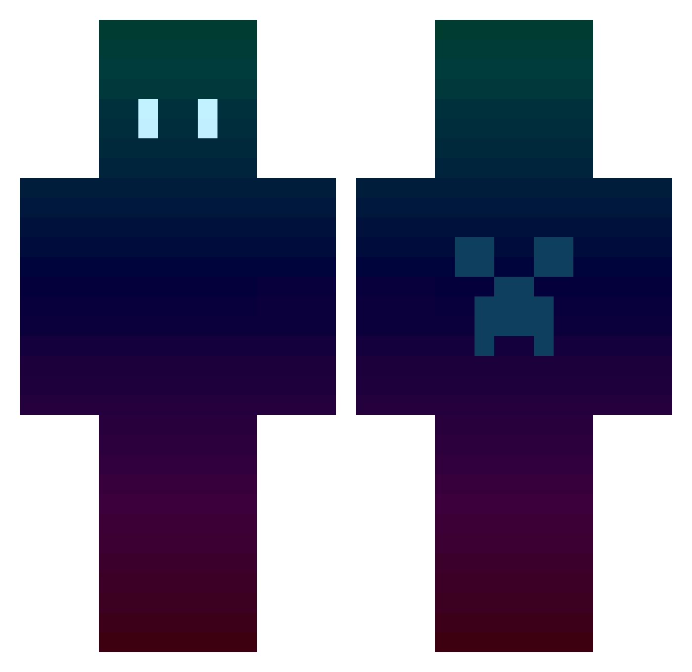 daghaninesgal Minecraft skin, front and back view