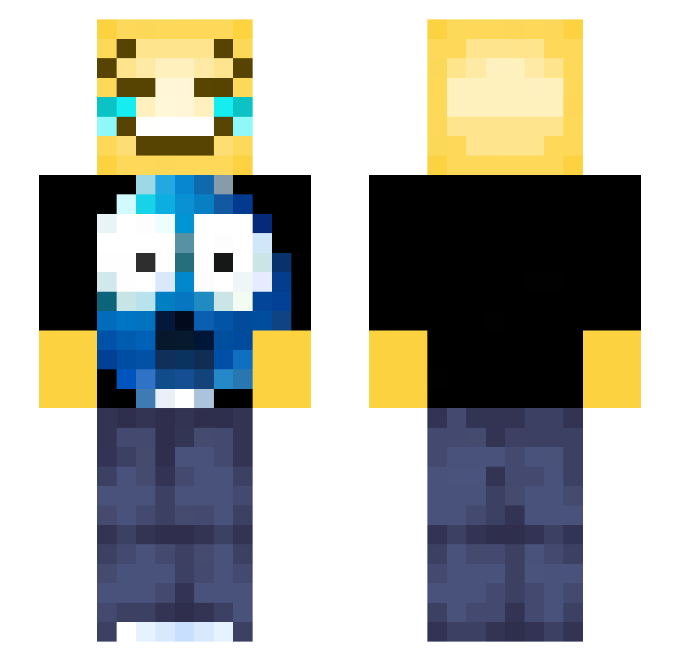 neskuyyk1_ Minecraft skin, front and back view