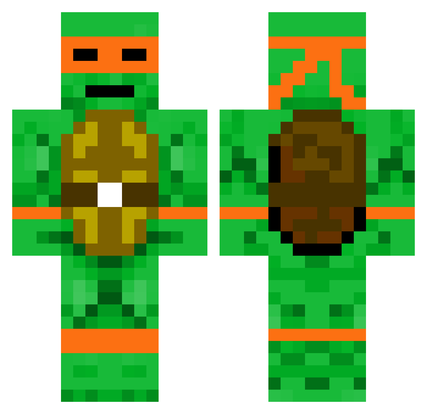 FayNoxx Minecraft skin, front and back view