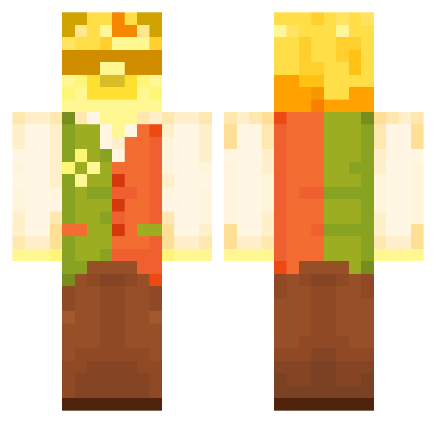 Proxe_ Minecraft skin, front and back view