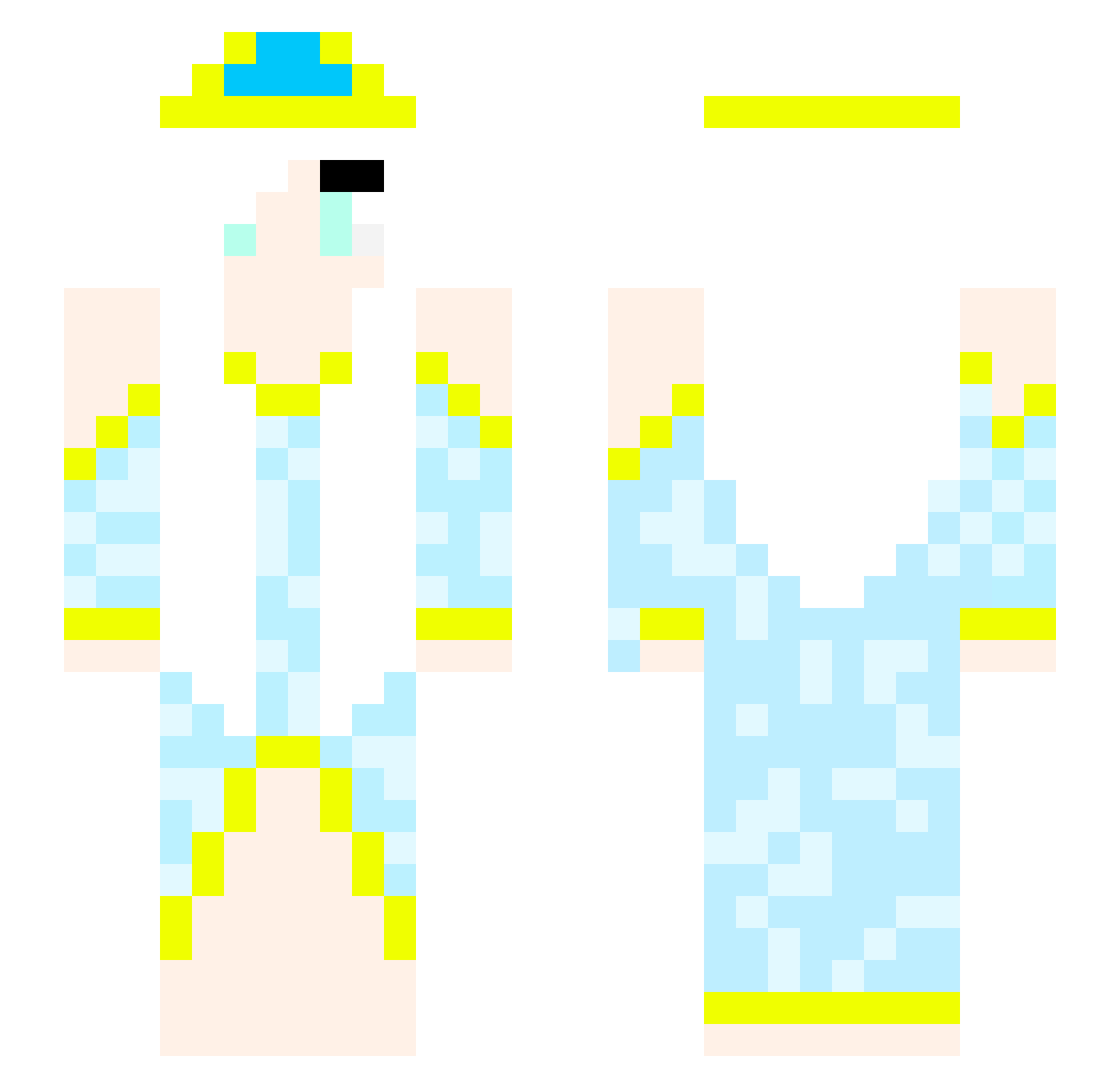 Dragon_Breizy Minecraft skin, front and back view