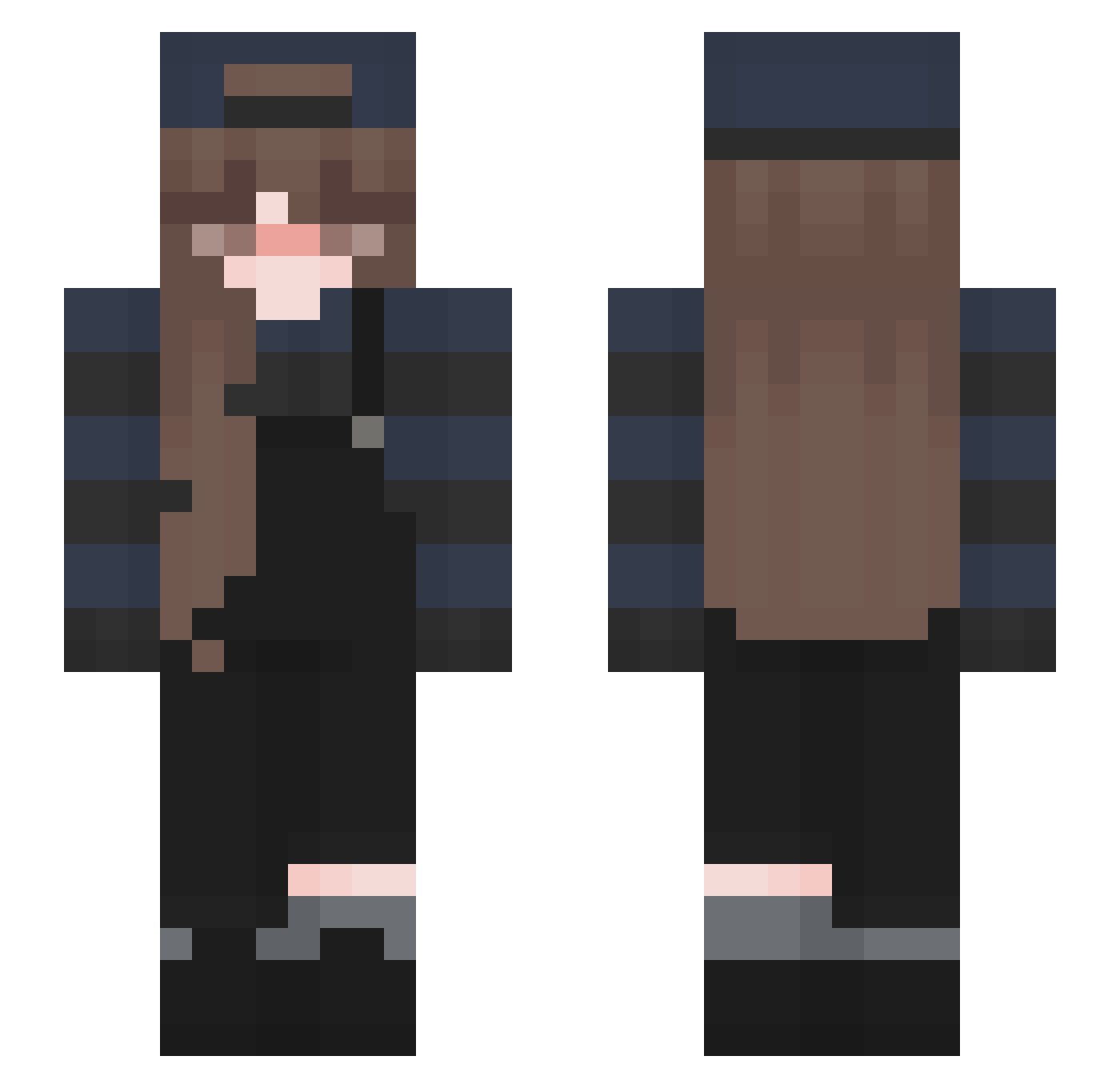 Gladius_99 Minecraft skin, front and back view