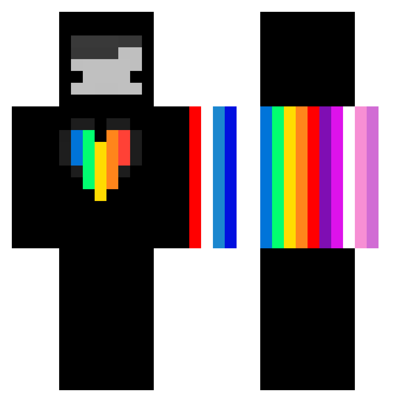 MEGYN_FAN_6 Minecraft skin, front and back view