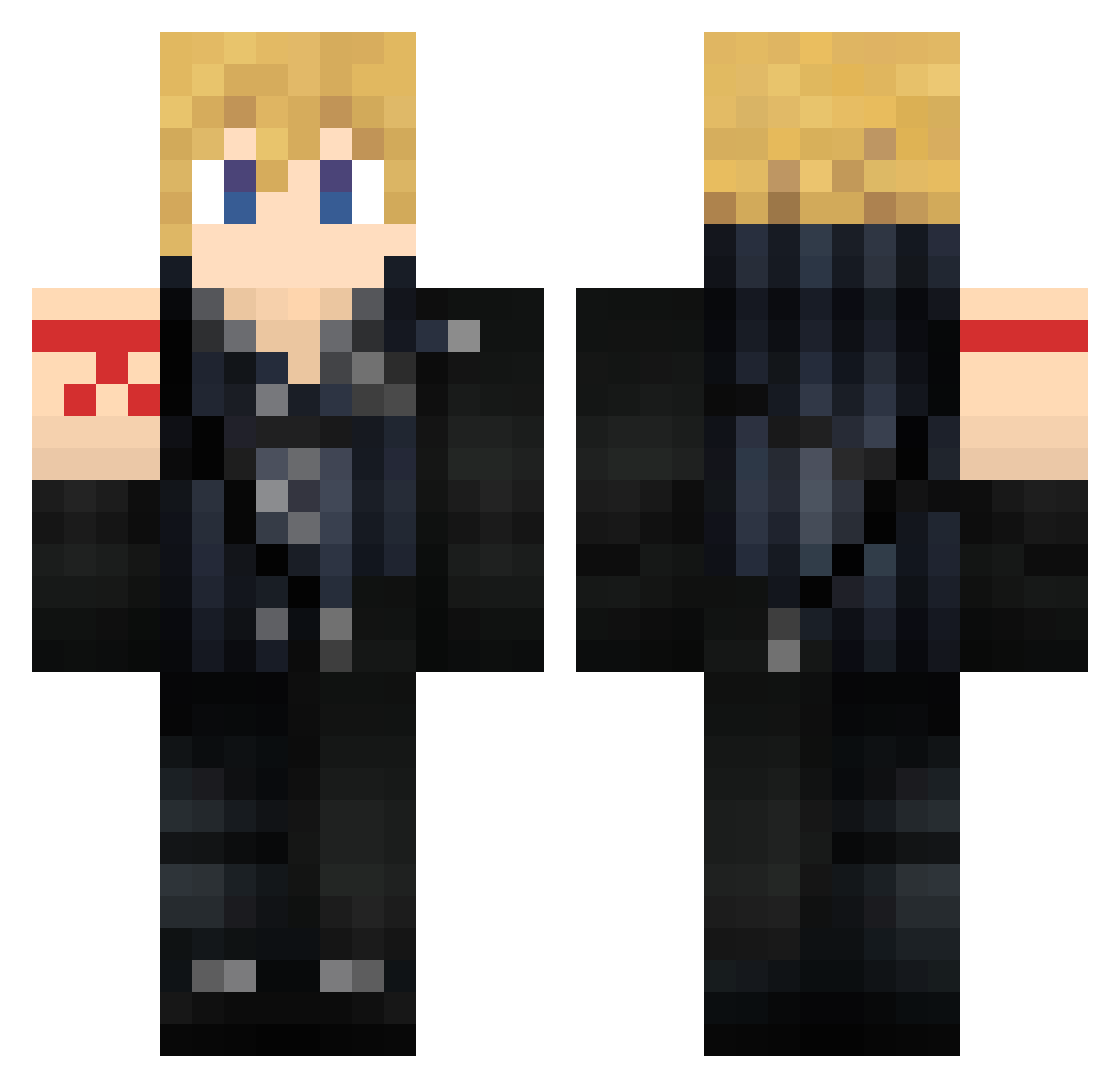 ShogoEndrix Minecraft skin, front and back view