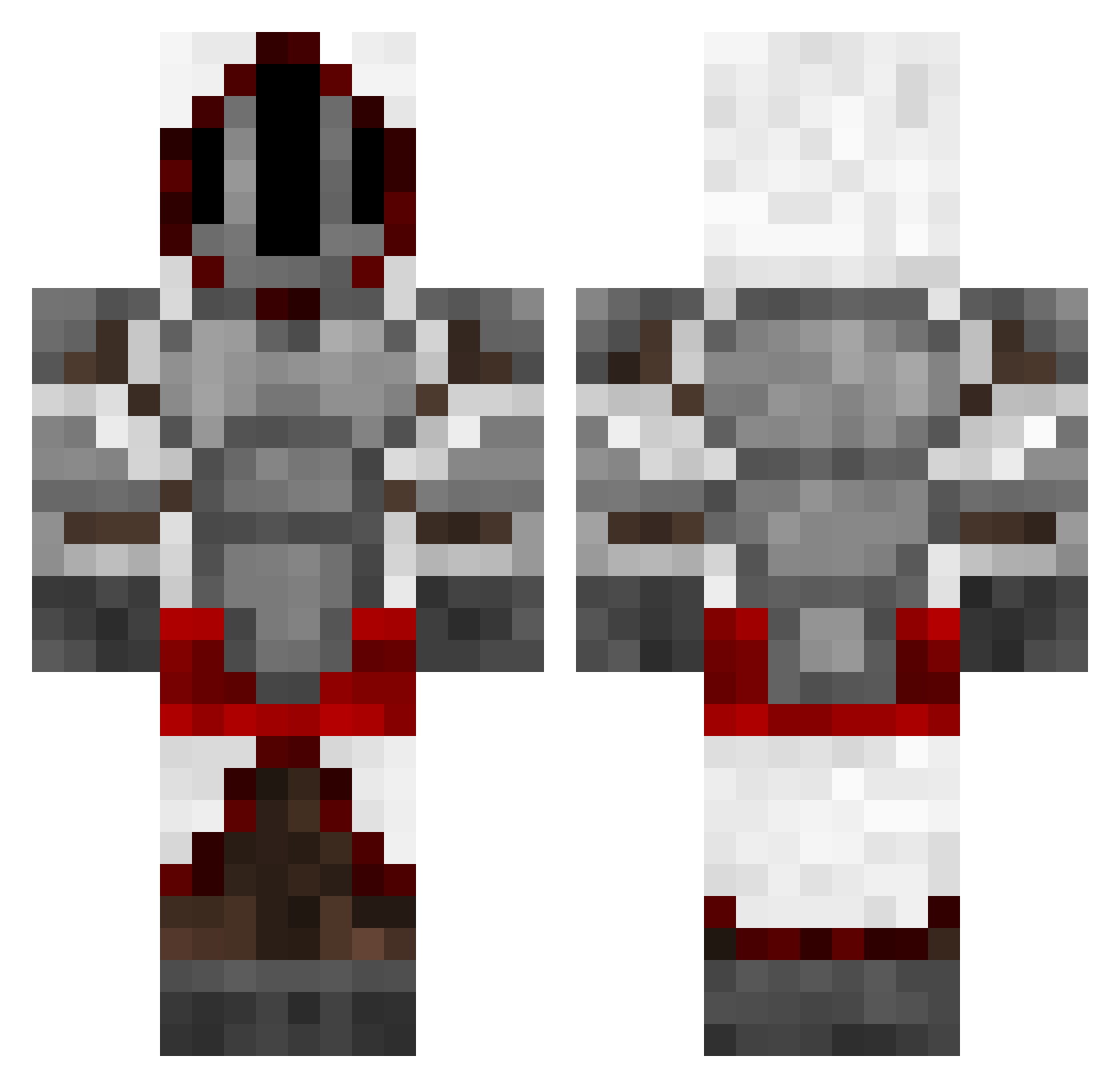 grim249 Minecraft skin, front and back view