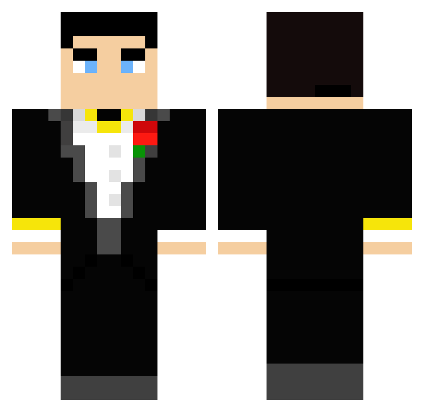 TitooVaras Minecraft skin, front and back view