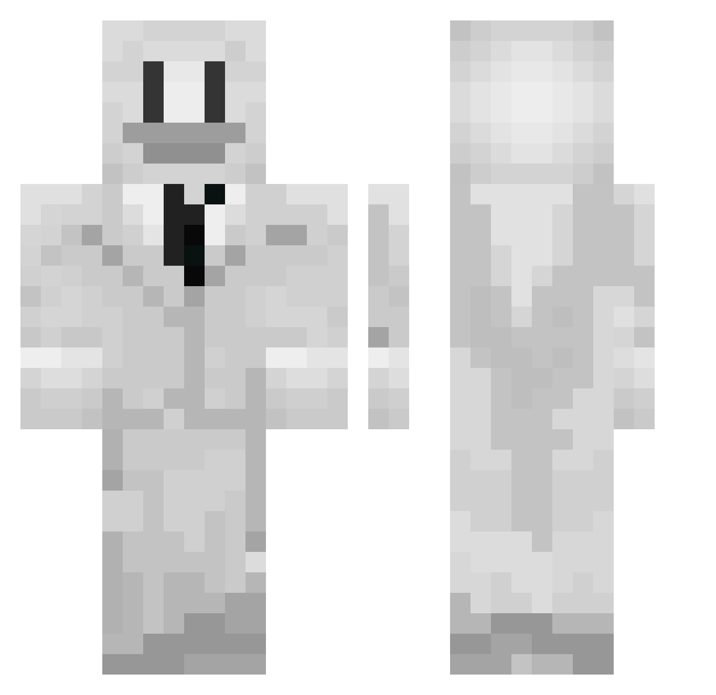 ghost69989899 Minecraft skin, front and back view