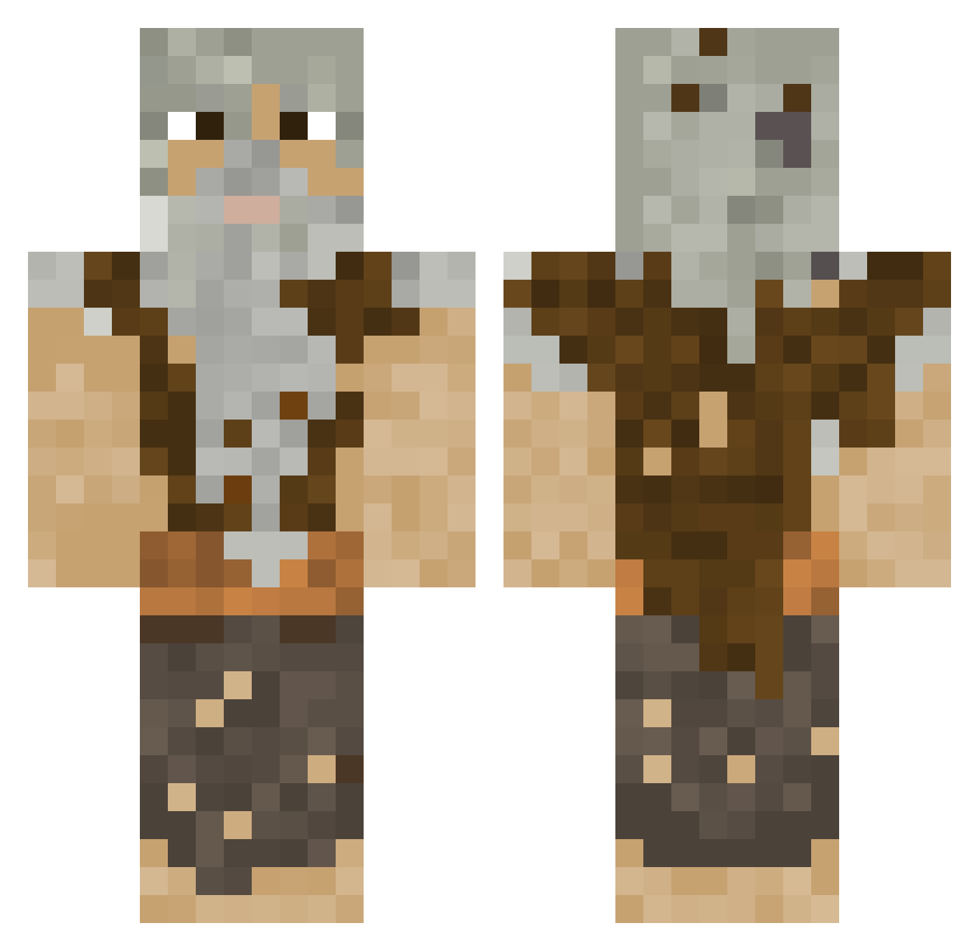 cekavicok Minecraft skin, front and back view
