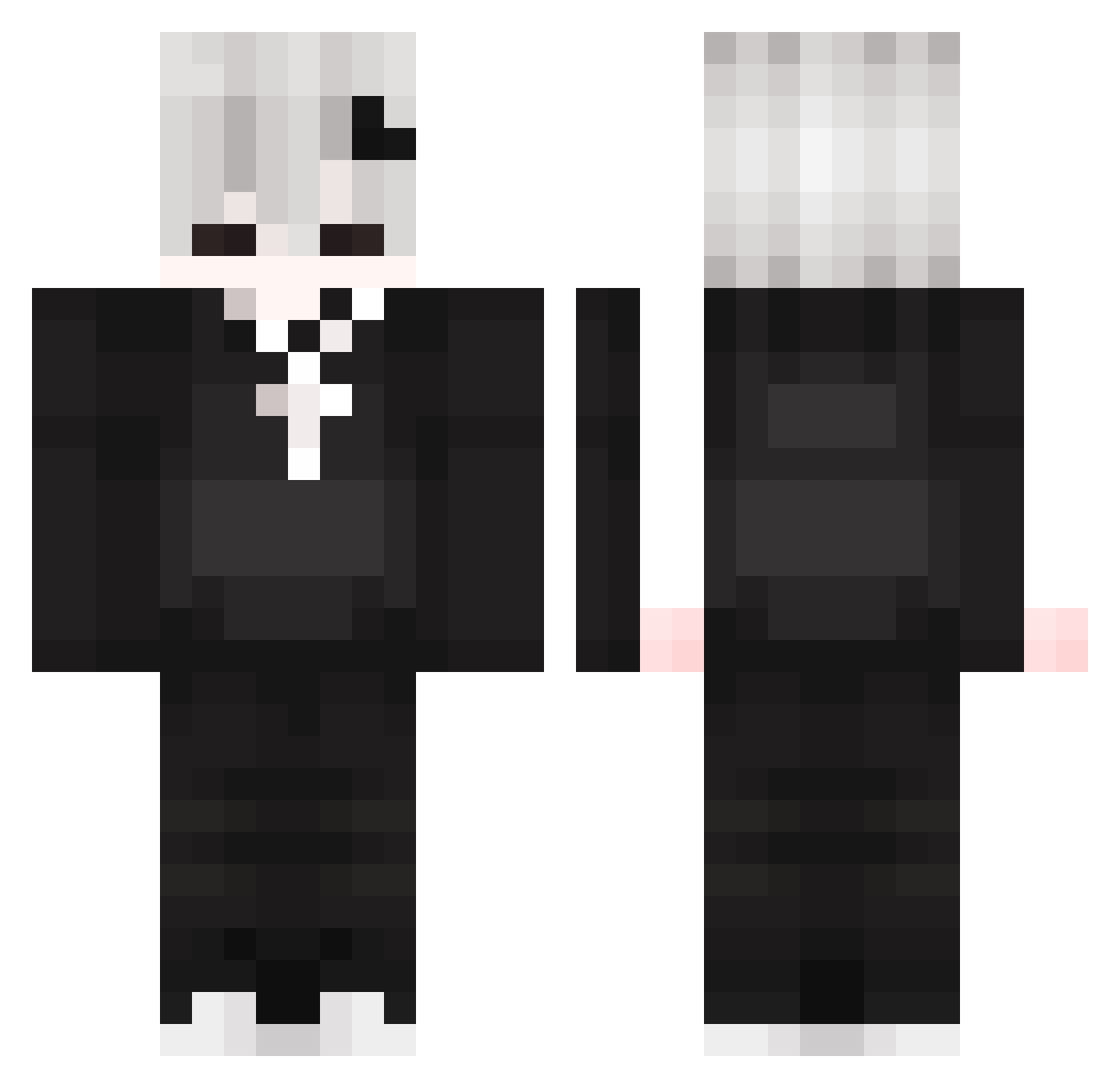 Asta_UT Minecraft skin, front and back view
