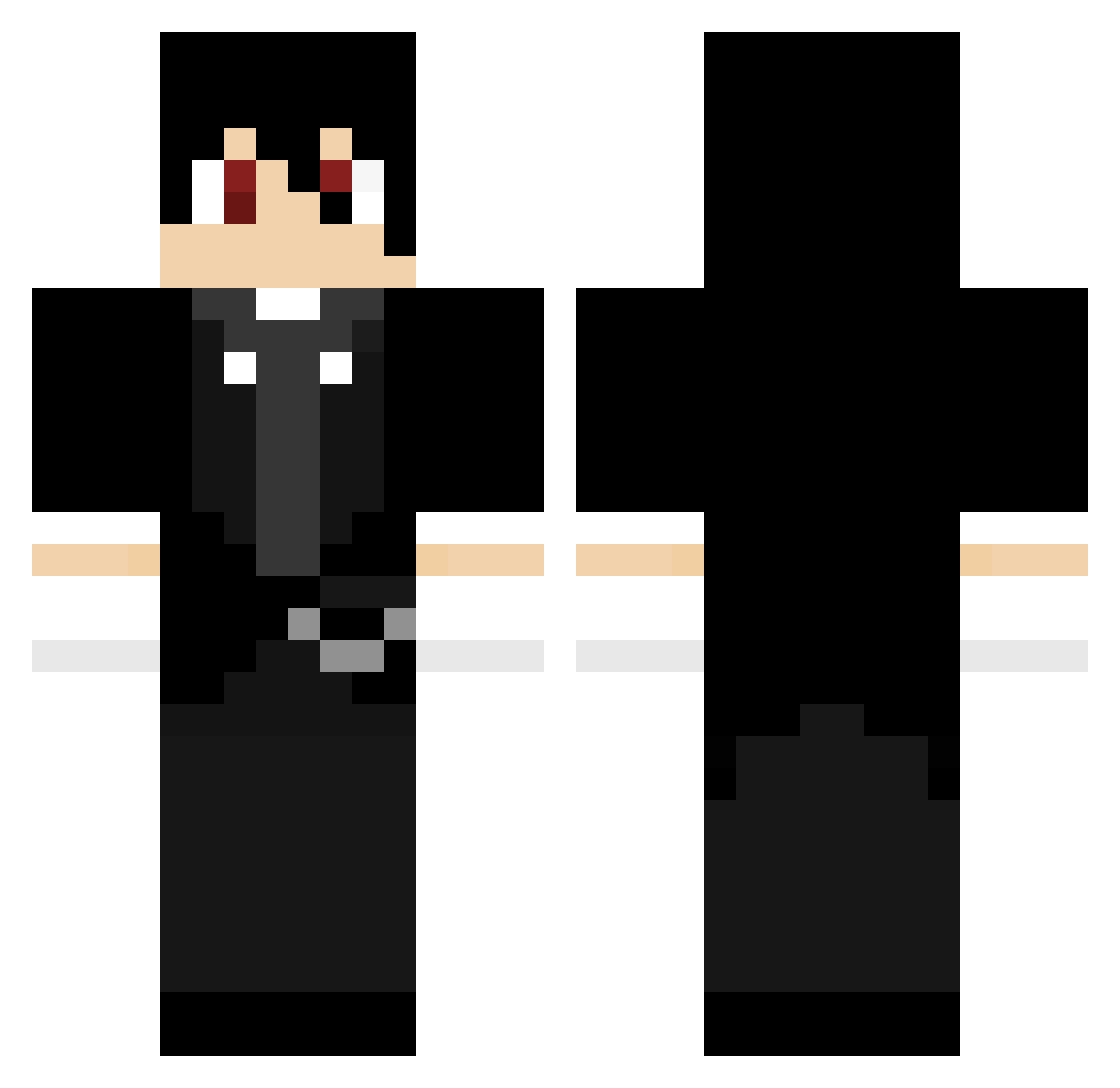 locusta Minecraft skin, front and back view