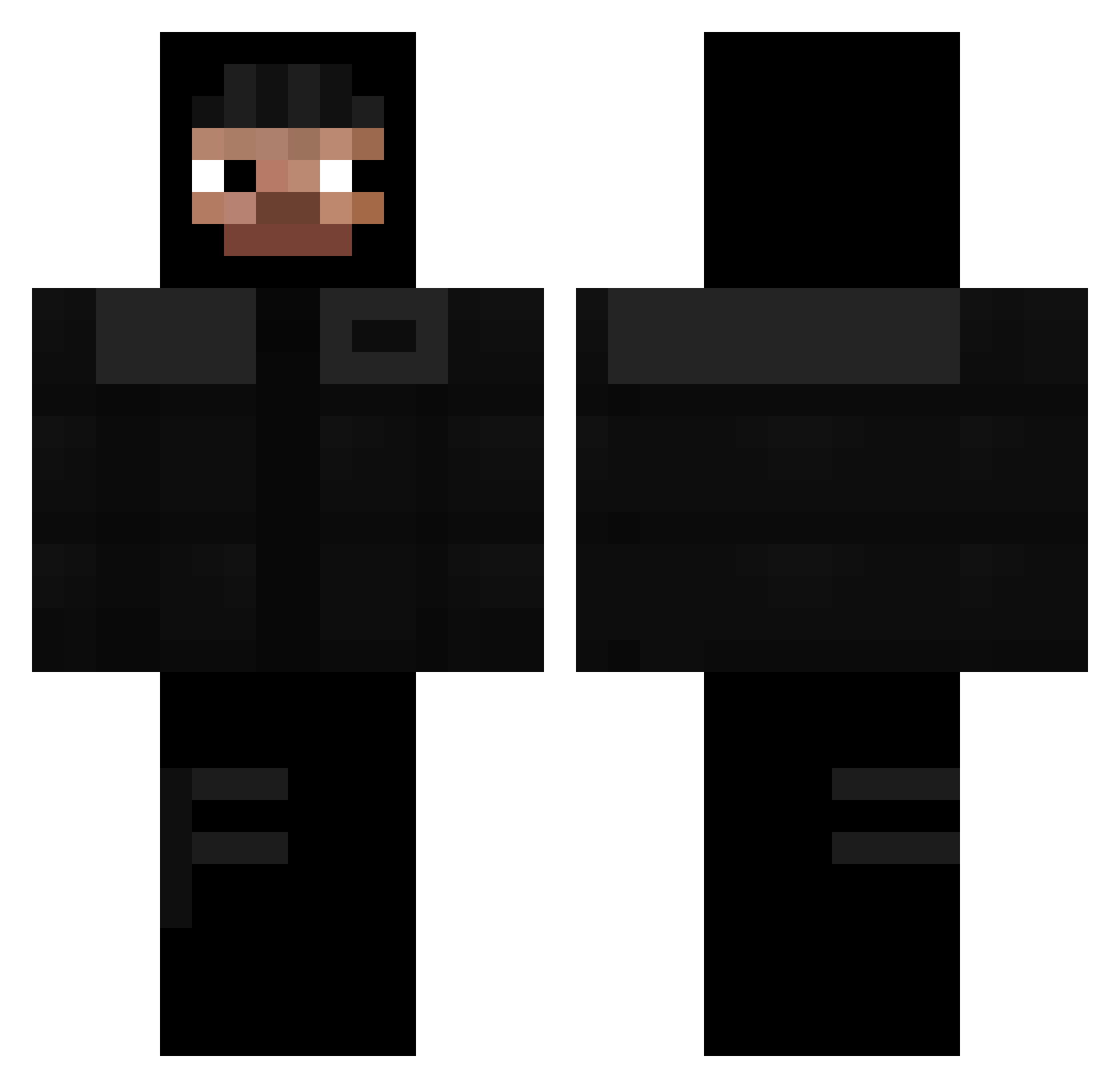 stachusicario Minecraft skin, front and back view