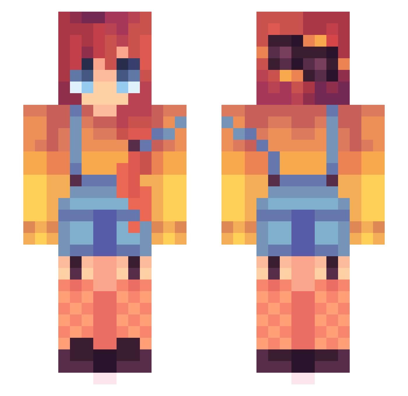 madmarss Minecraft skin, front and back view