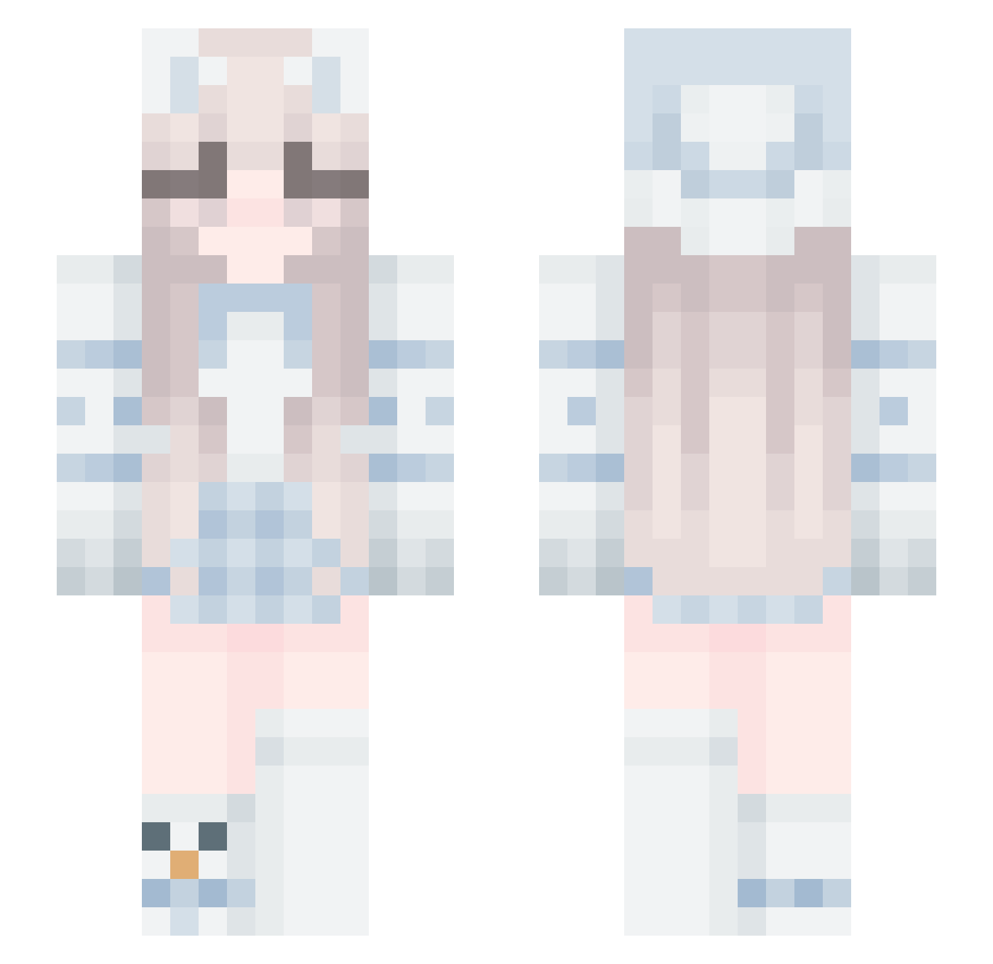diegq0 Minecraft skin, front and back view