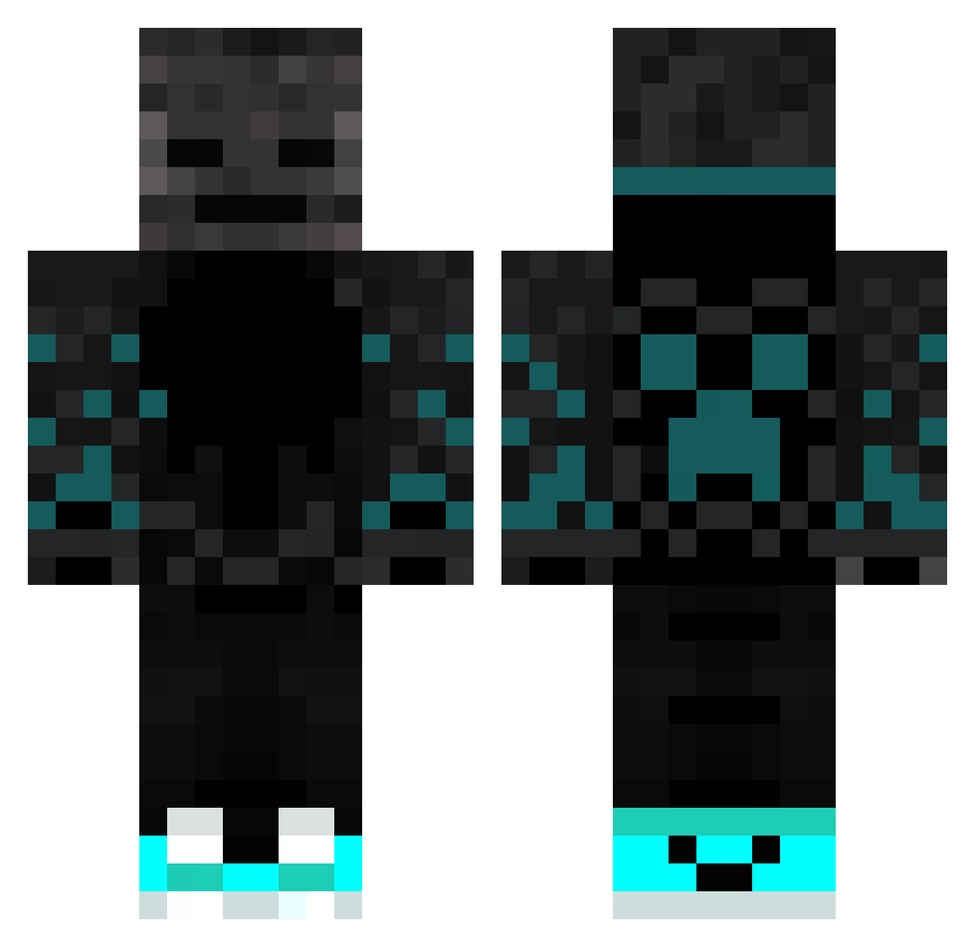 BIGMARK2211 Minecraft skin, front and back view