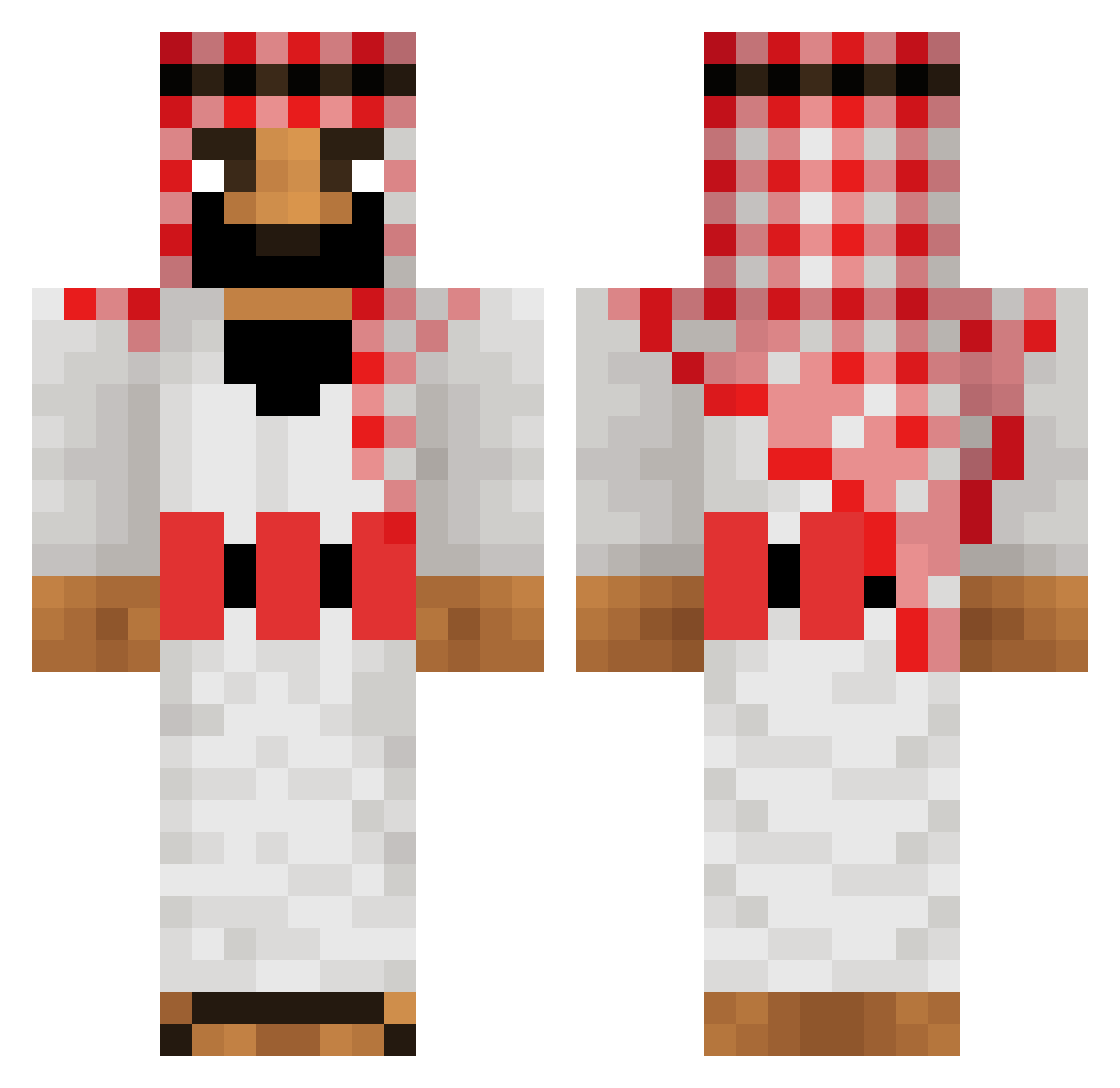 musorablyadi Minecraft skin, front and back view