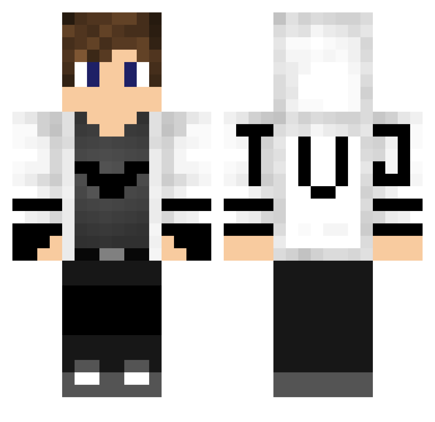 TheUltimateJulyy Minecraft skin, front and back view