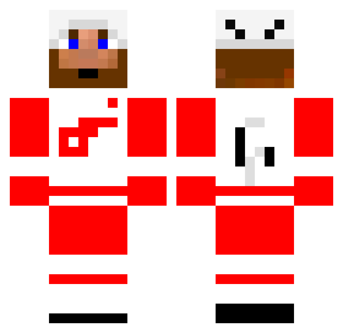 hockeytjejen11 Minecraft skin, front and back view