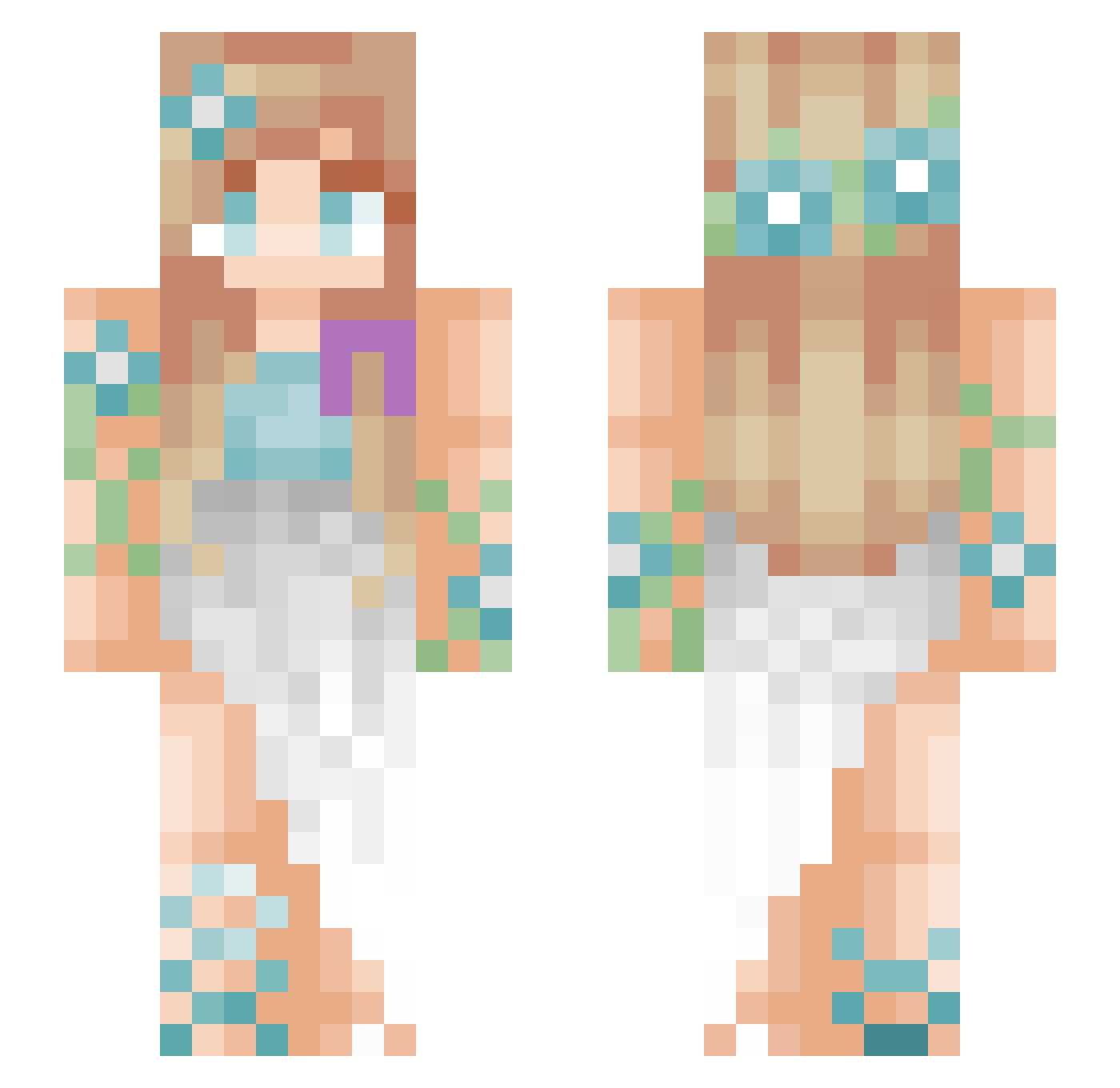 icequeen32 Minecraft skin, front and back view