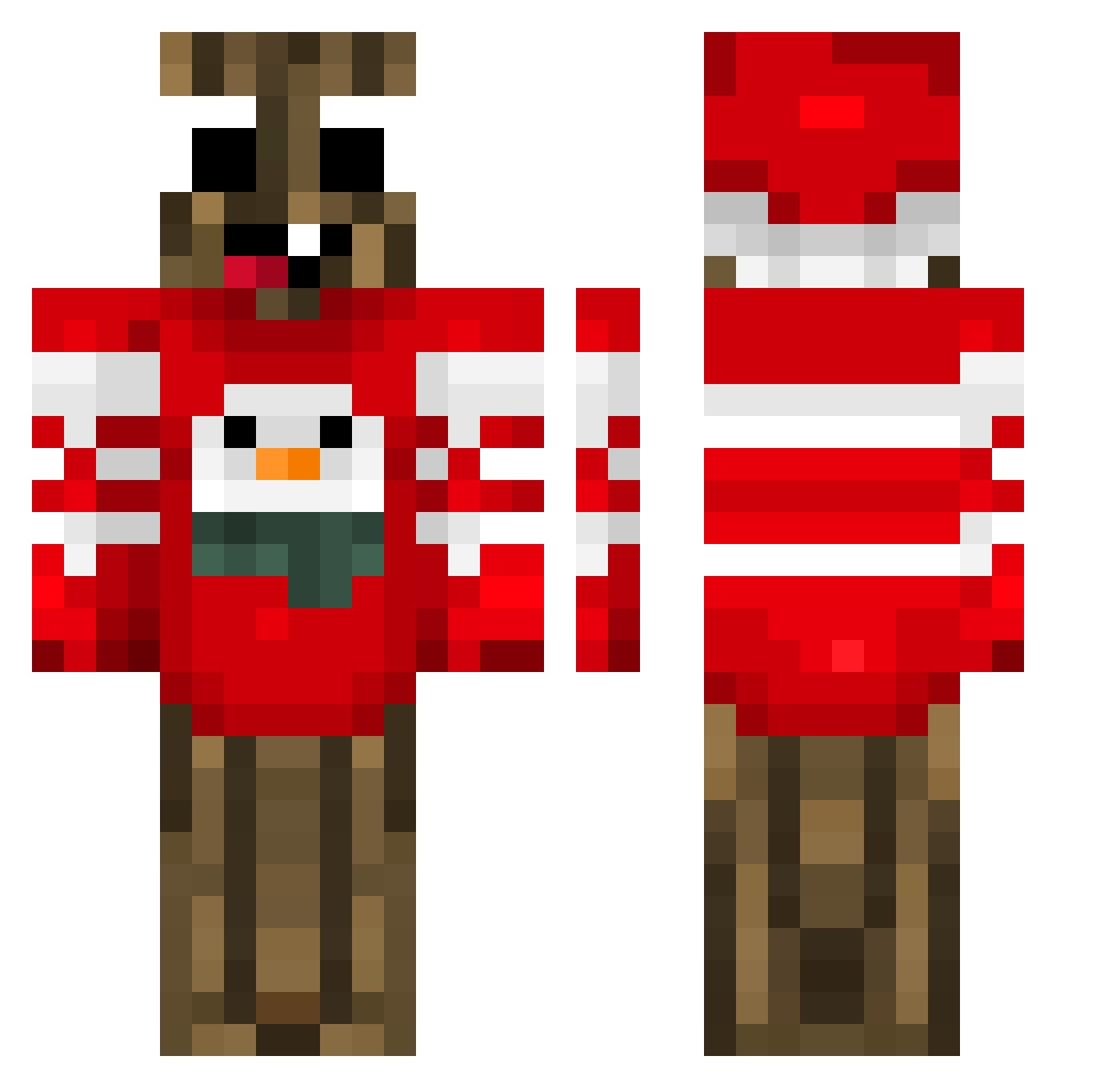 Ignelis12 Minecraft skin, front and back view