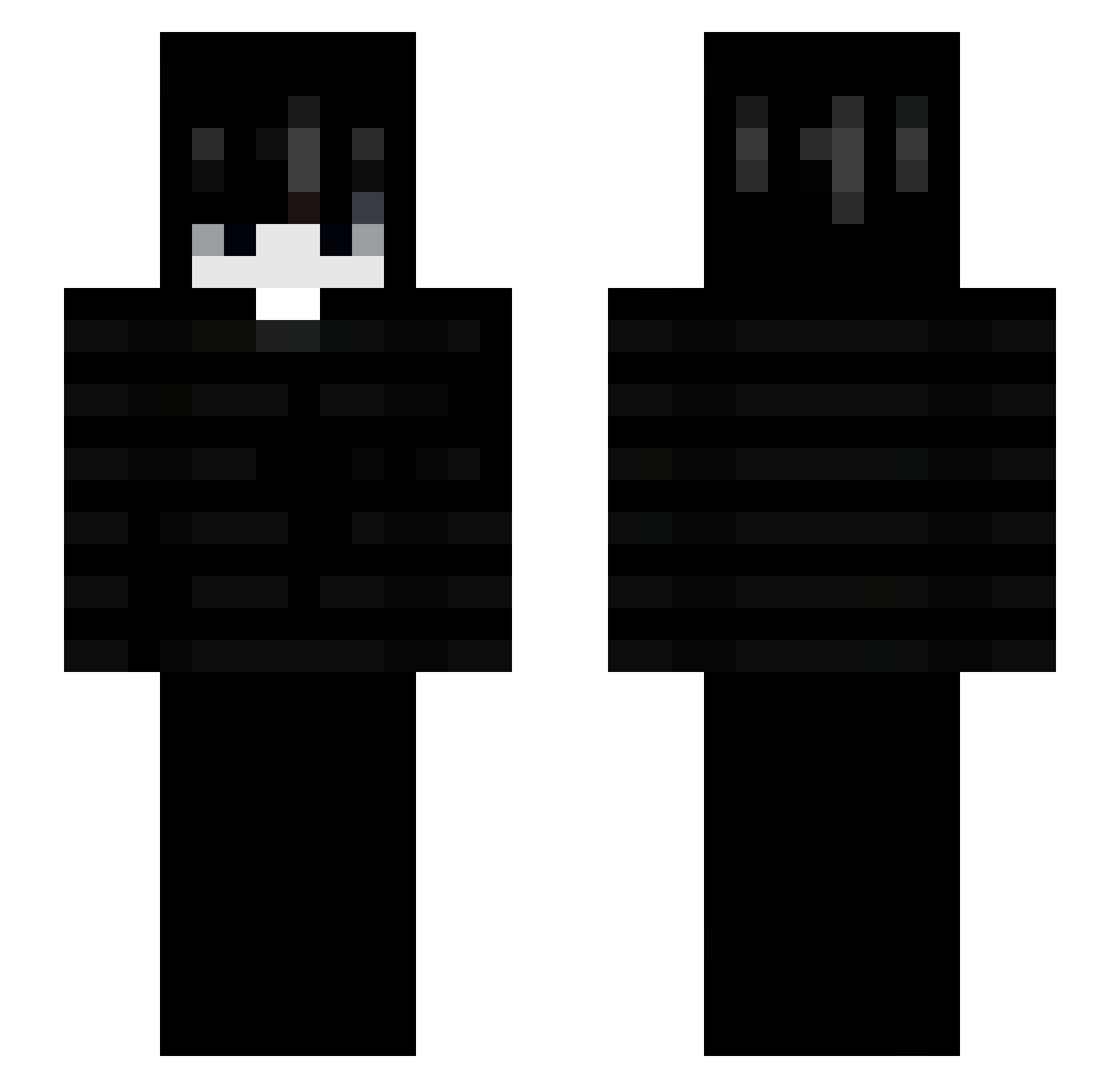 MegaLegend8 Minecraft skin, front and back view