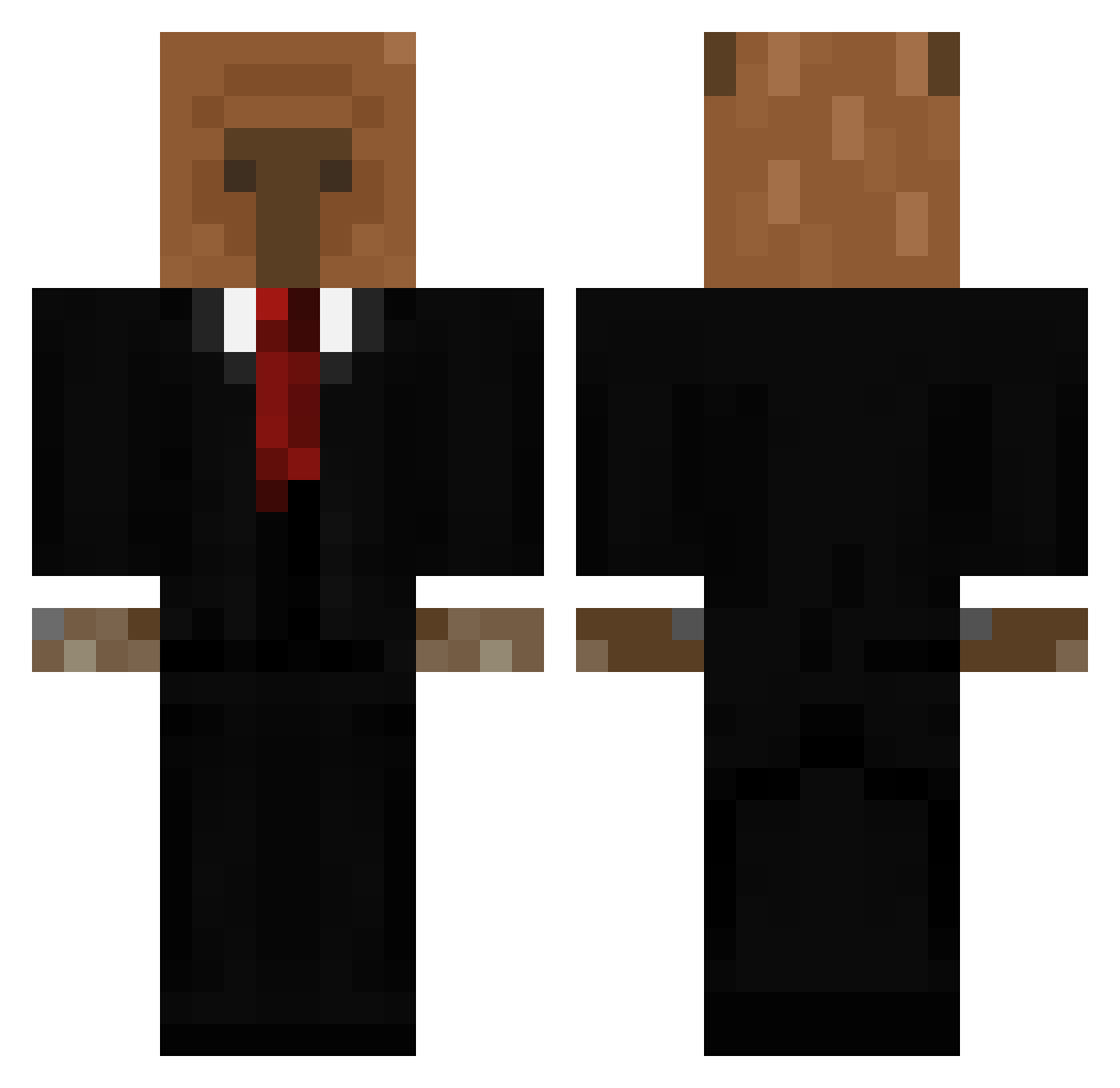 jommanyy Minecraft skin, front and back view