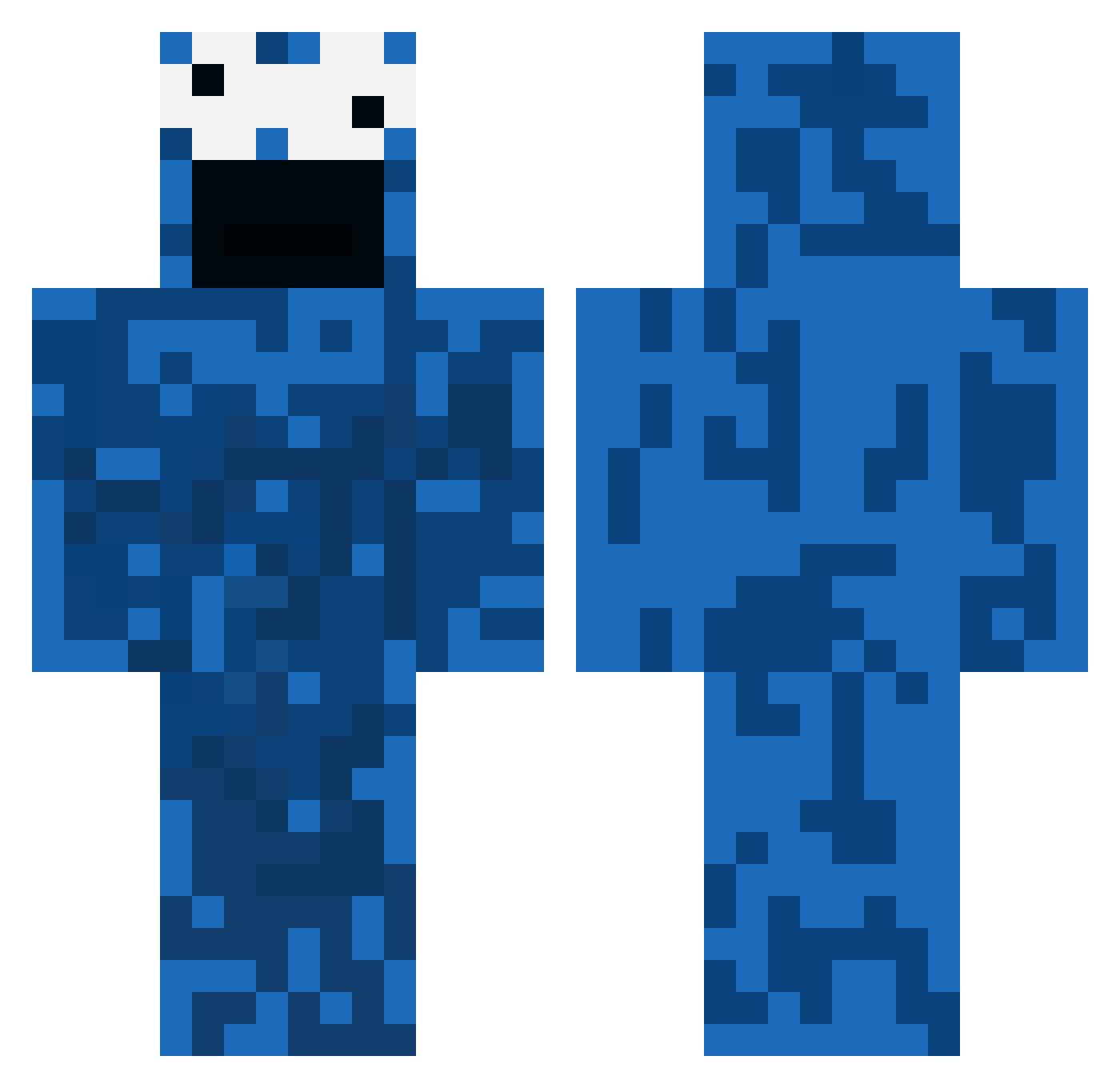 c00kiemonst3rxd Minecraft skin, front and back view