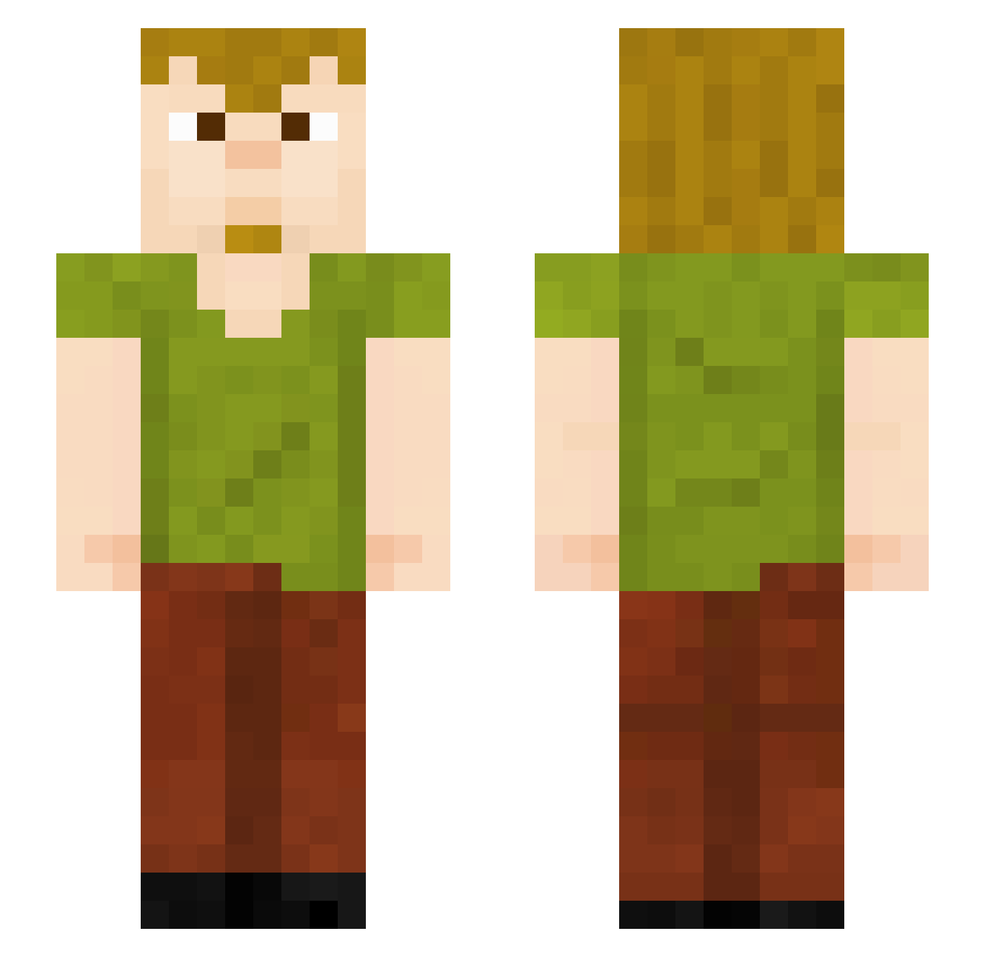 Dophertje - shaggy Minecraft skin