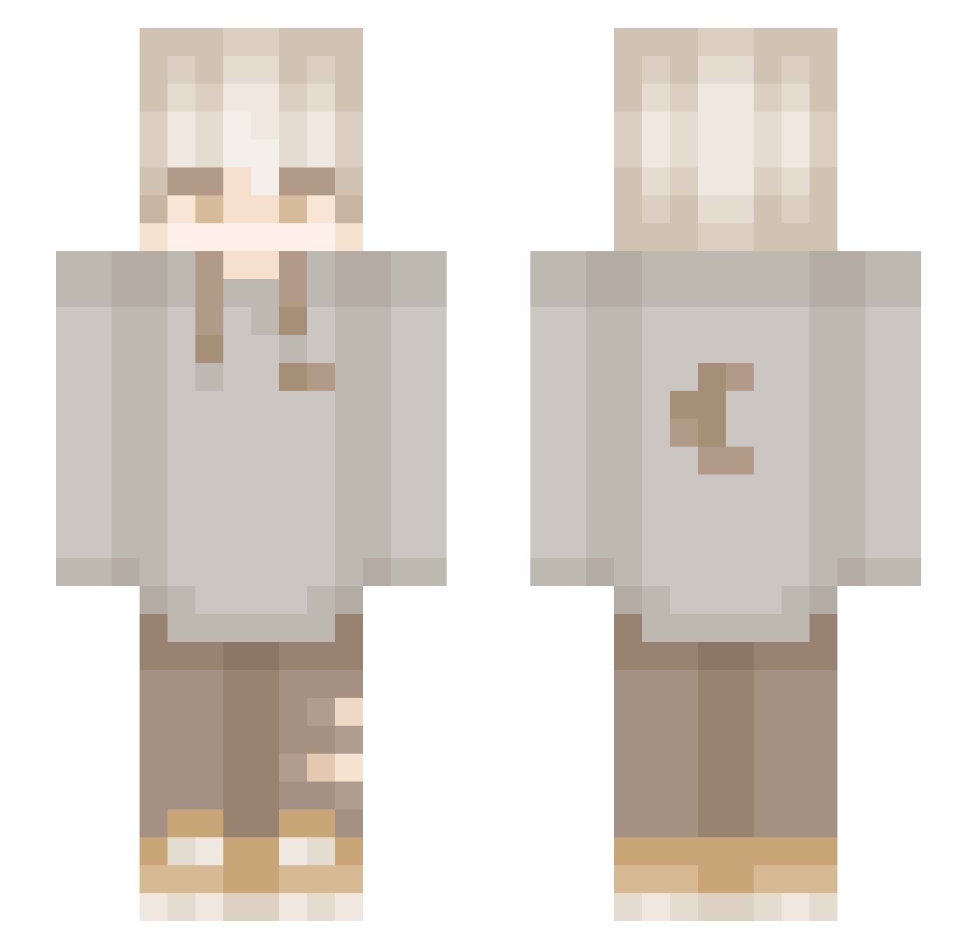 danb201 Minecraft skin, front and back view