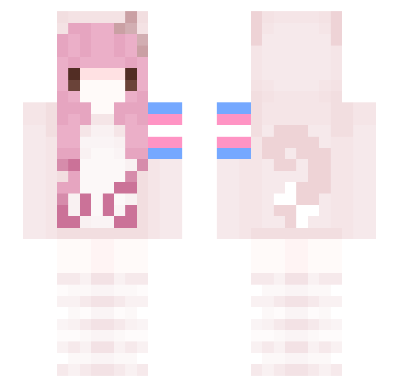 dontchokegd Minecraft skin, front and back view