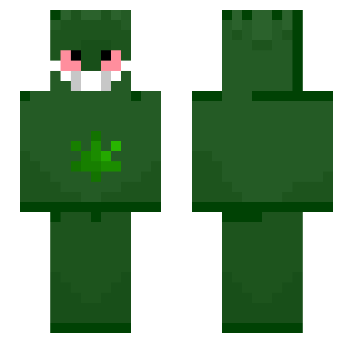 Divin3Homicid3 Minecraft skin, front and back view