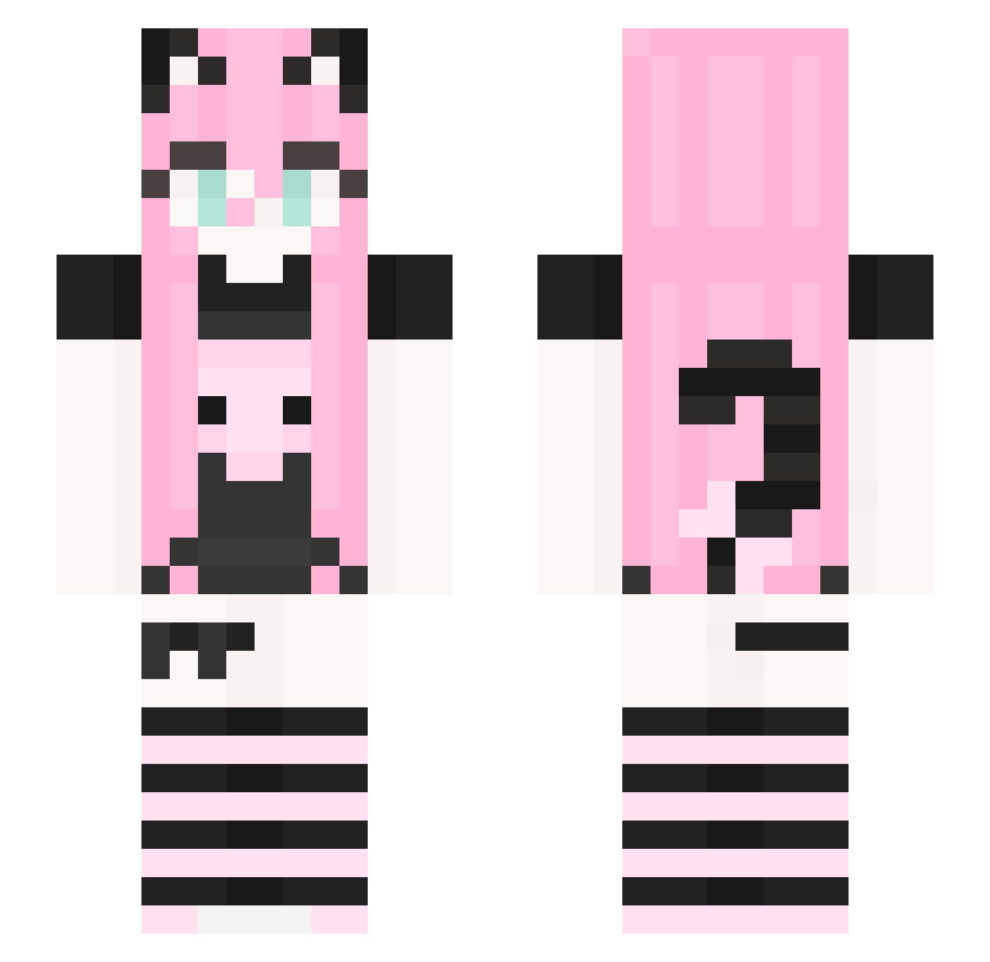 tydziurozewsi Minecraft skin, front and back view