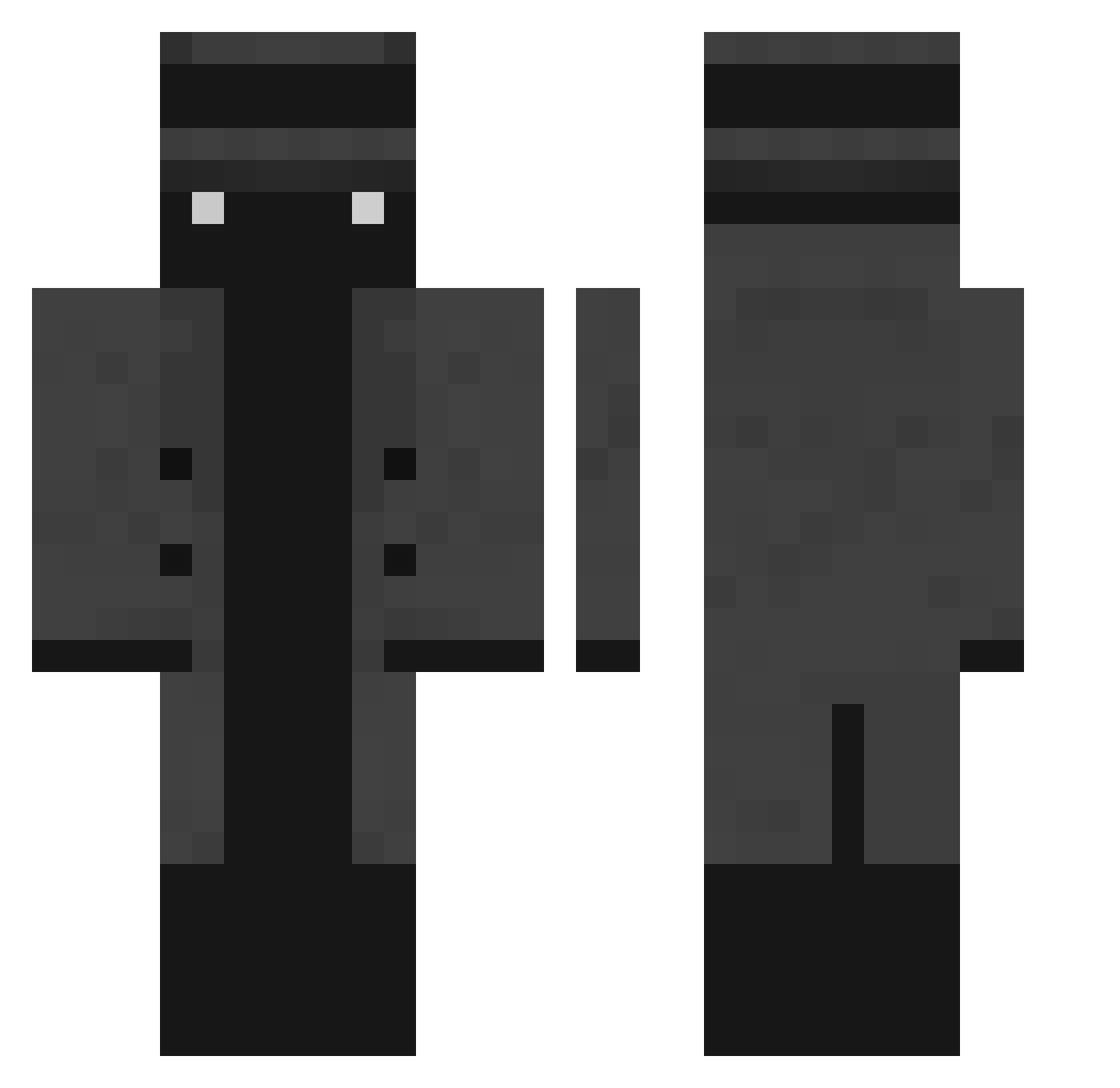xZeNickZ Minecraft skin, front and back view