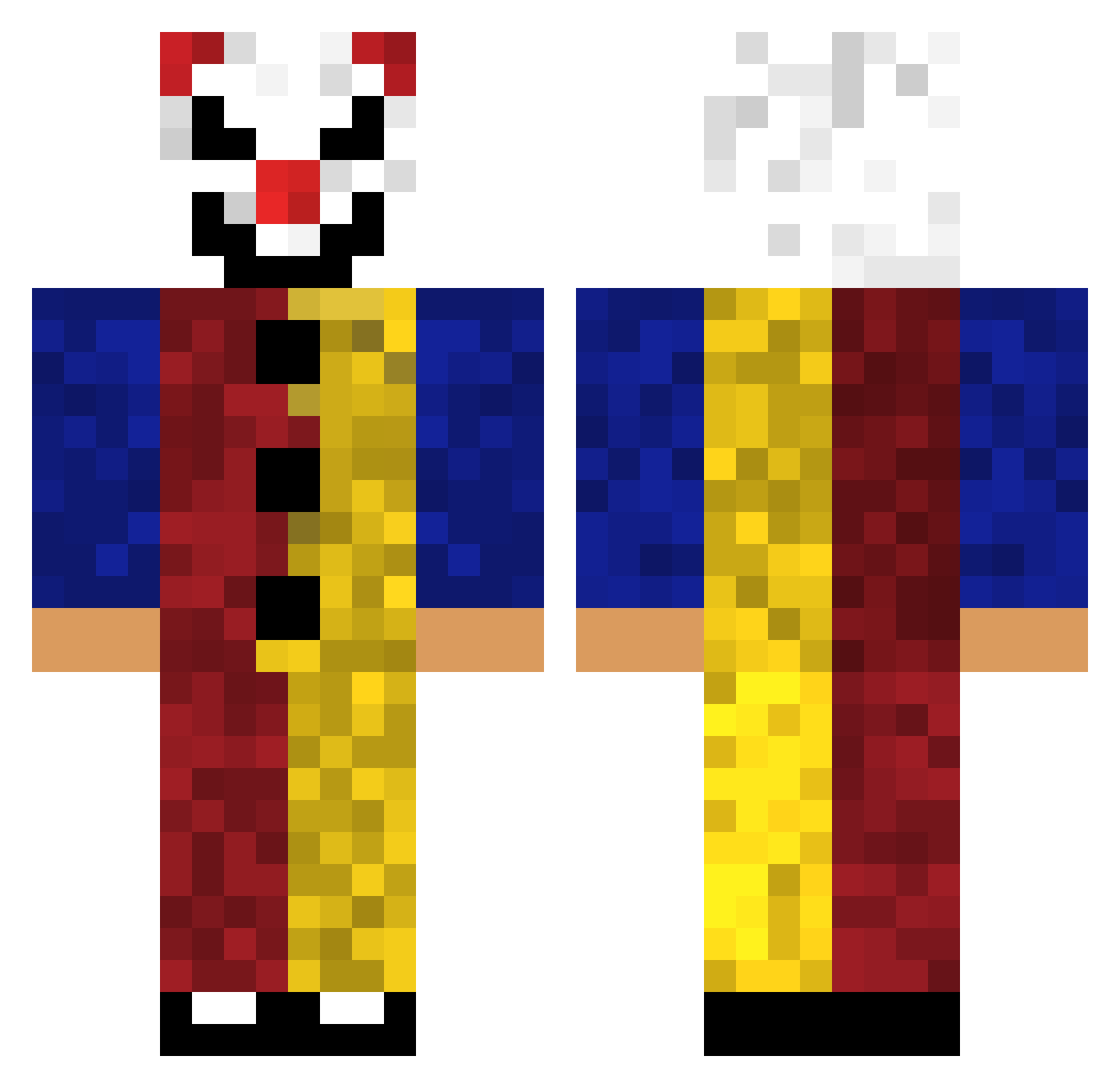 TheKingSlayer_4K Minecraft skin, front and back view