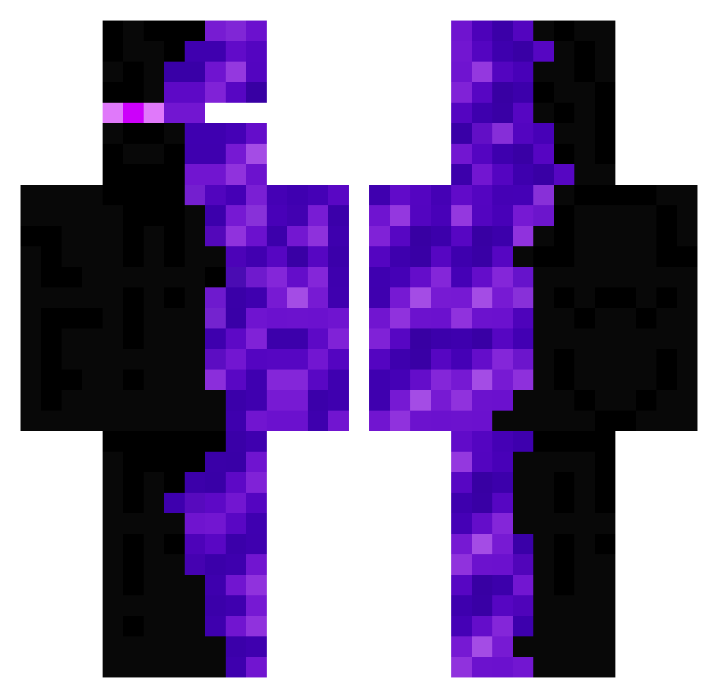 Godzillainhell12 Minecraft skin, front and back view