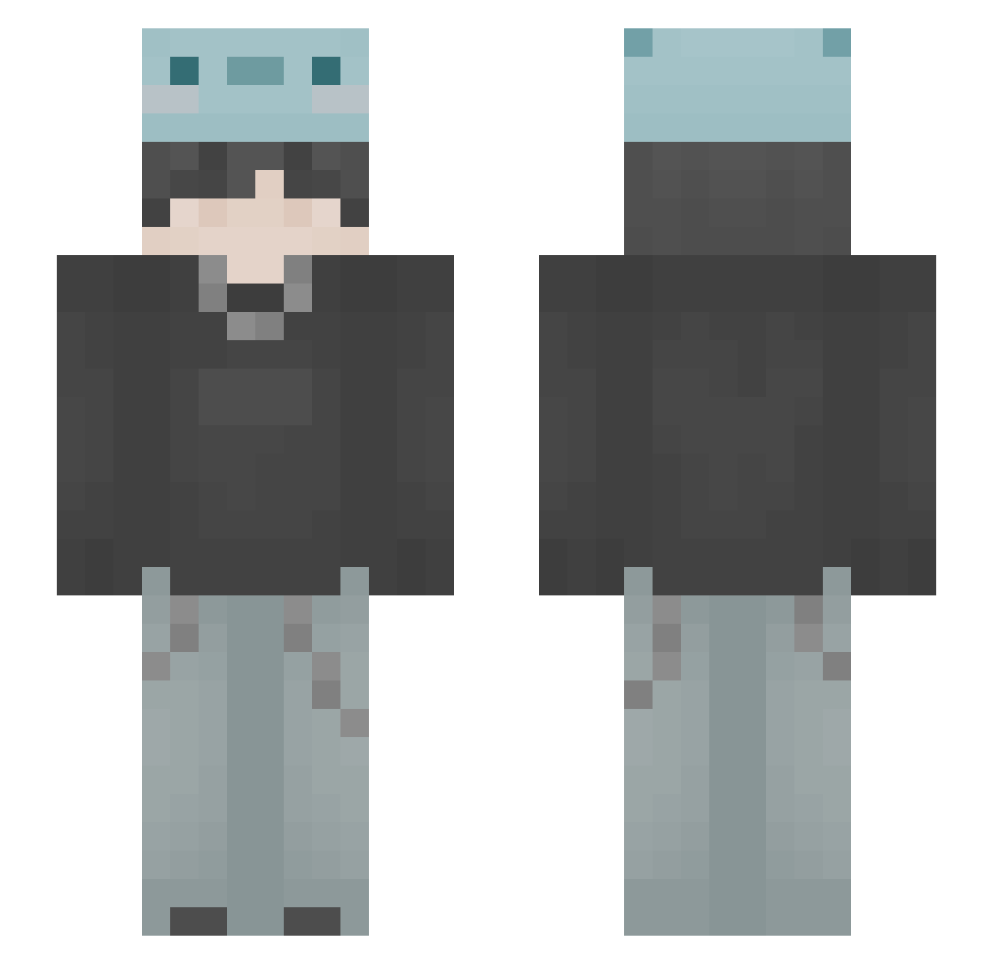 heitorssnetomine Minecraft skin, front and back view