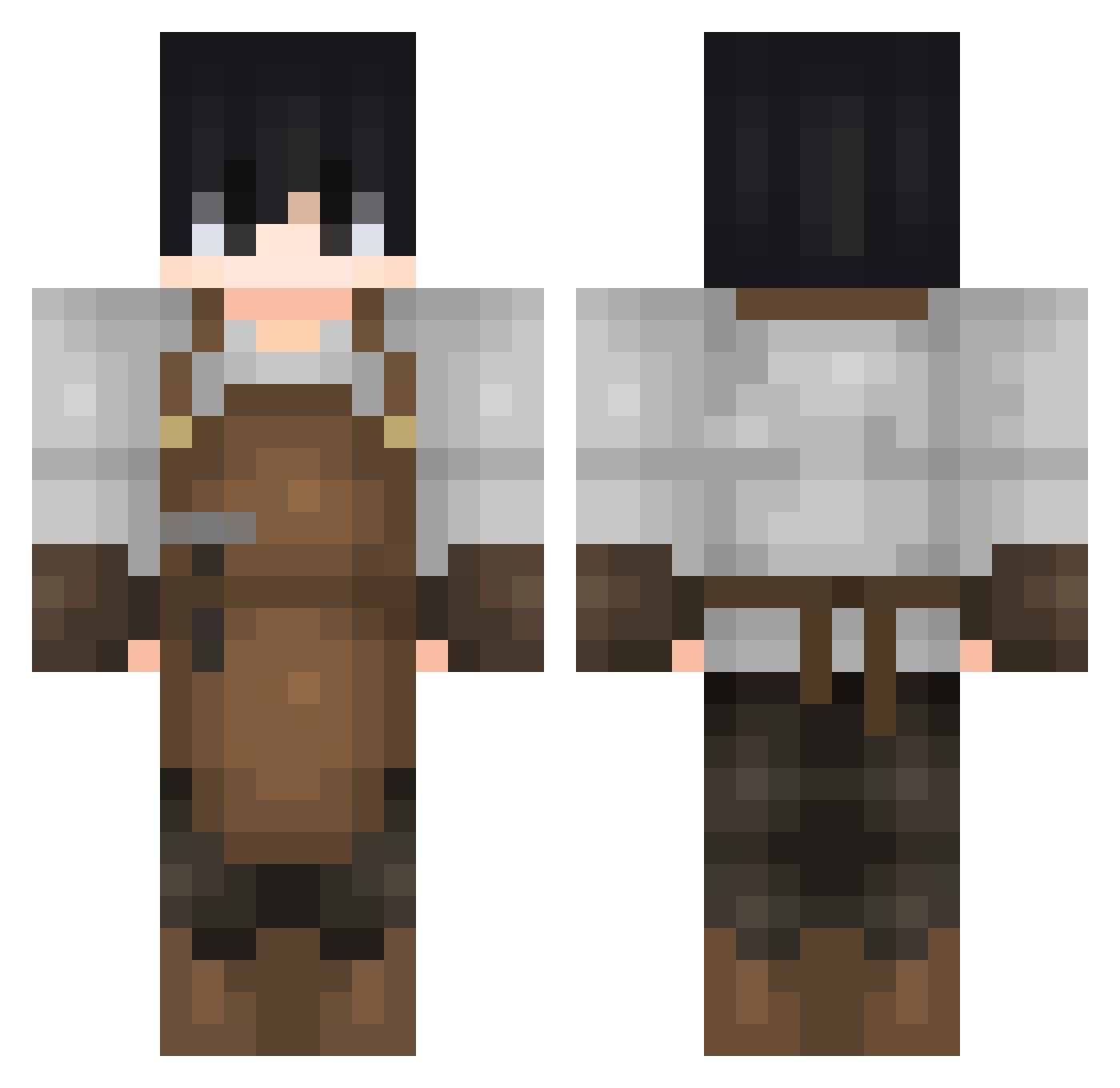 Imparatul Minecraft skin, front and back view
