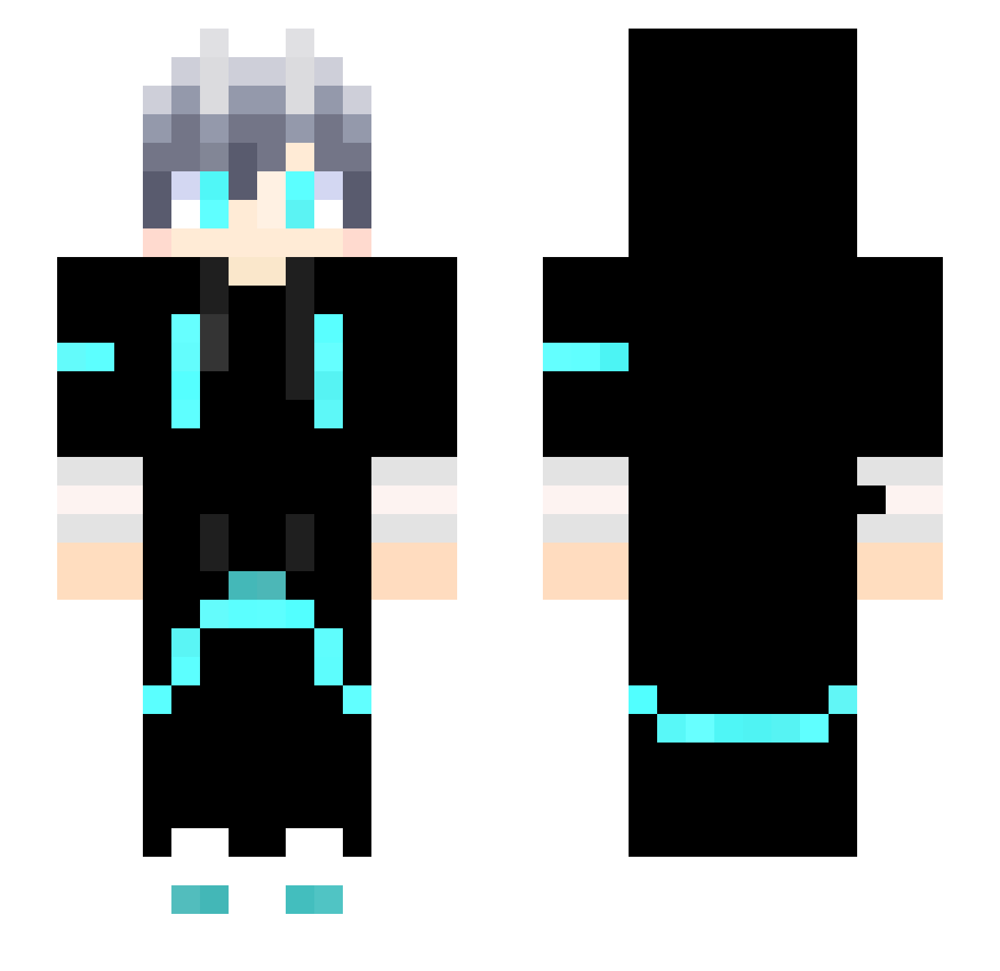 qichuqishan Minecraft skin, front and back view