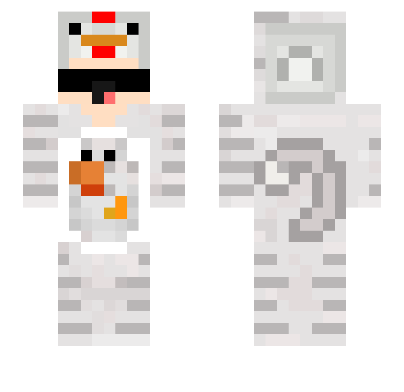Denizovic030 Minecraft skin, front and back view