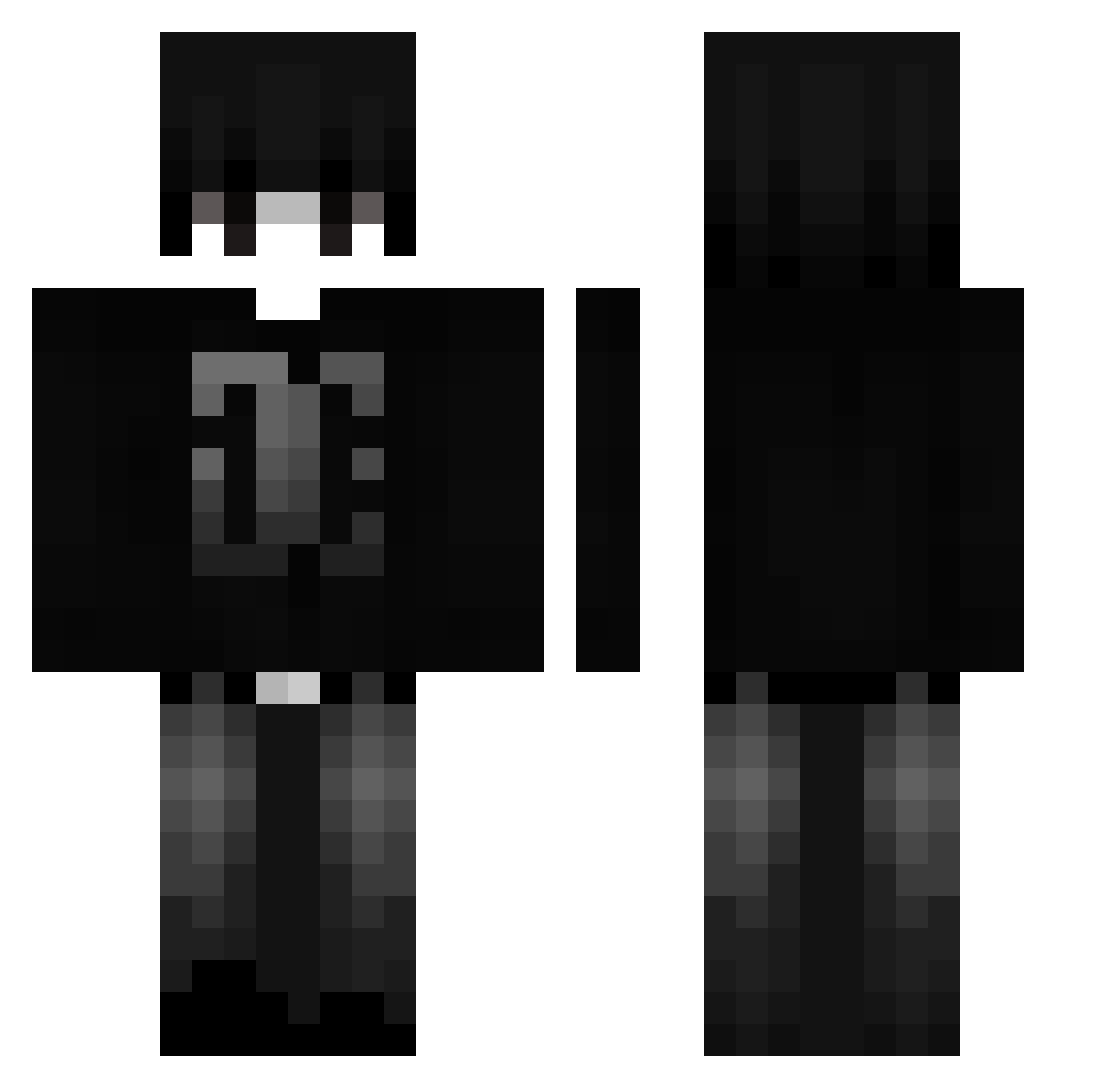 shener32 Minecraft skin, front and back view