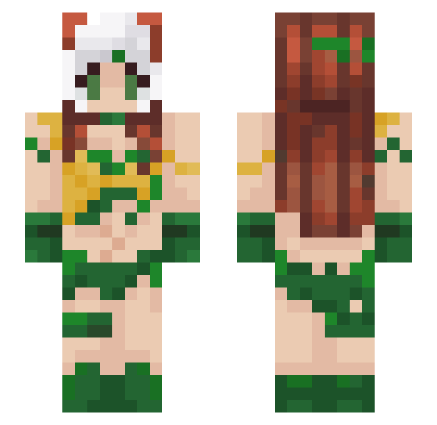 x4_cd Minecraft skin, front and back view
