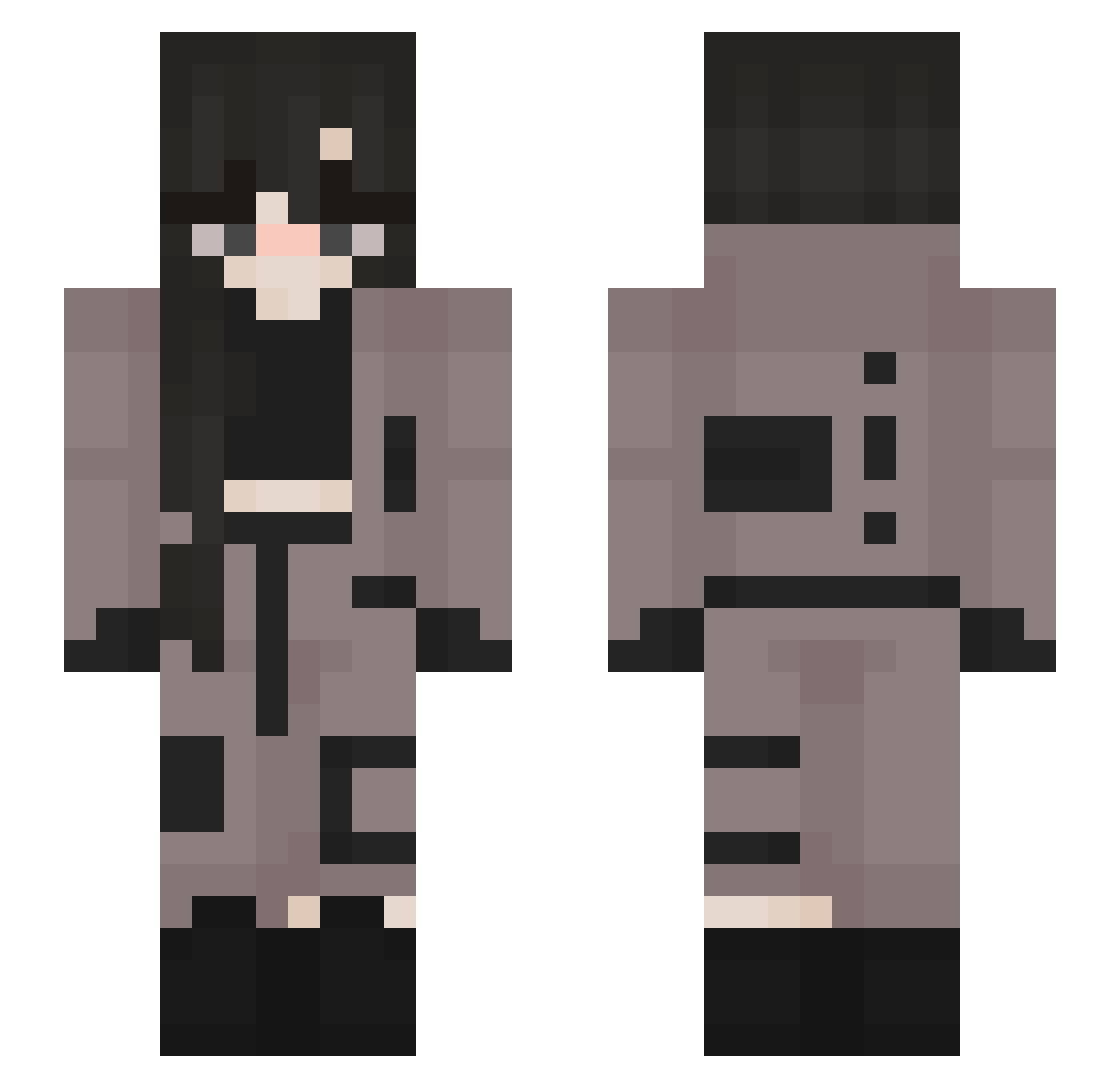 Big_Salty17 Minecraft skin, front and back view