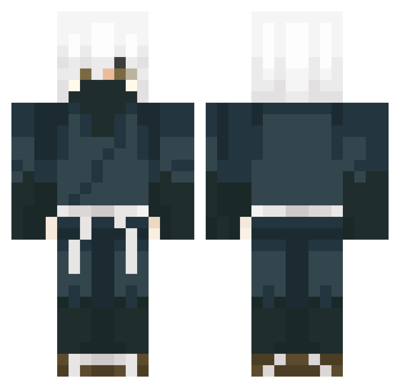 ShadowBuggy Minecraft skin, front and back view