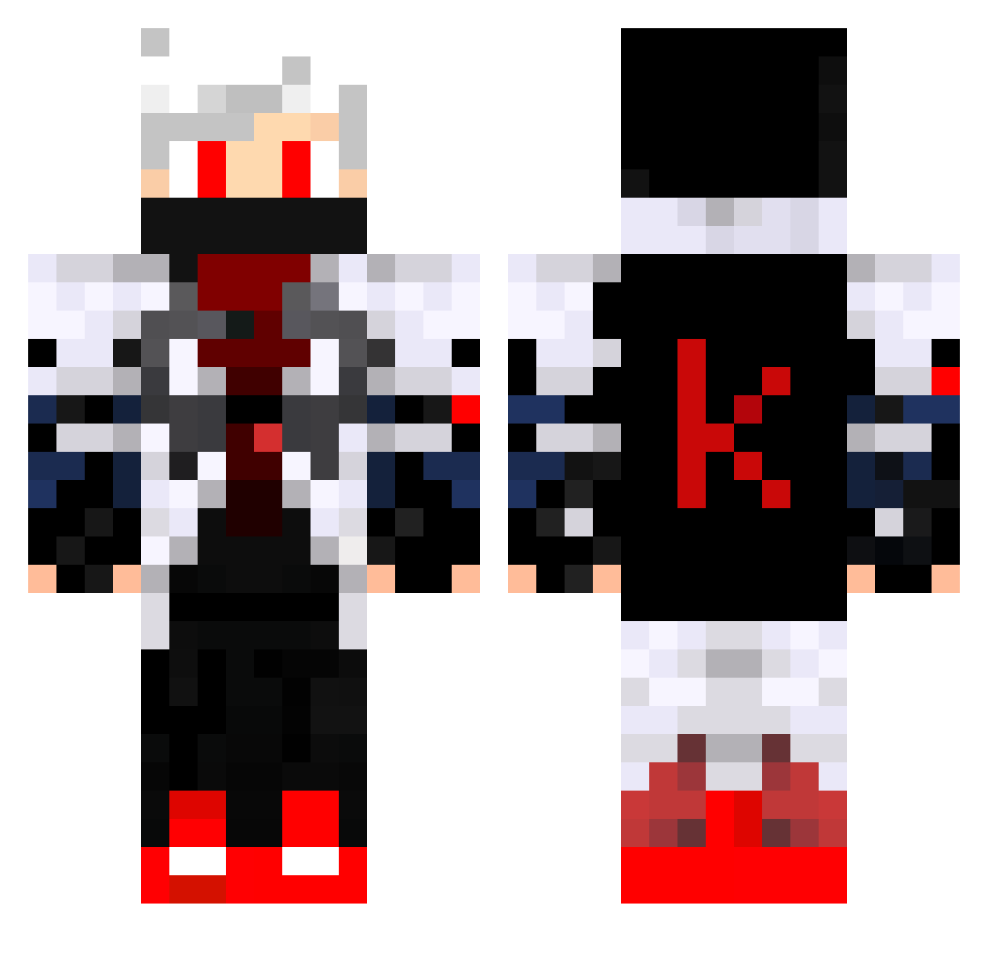 StrategistFafa Minecraft skin, front and back view