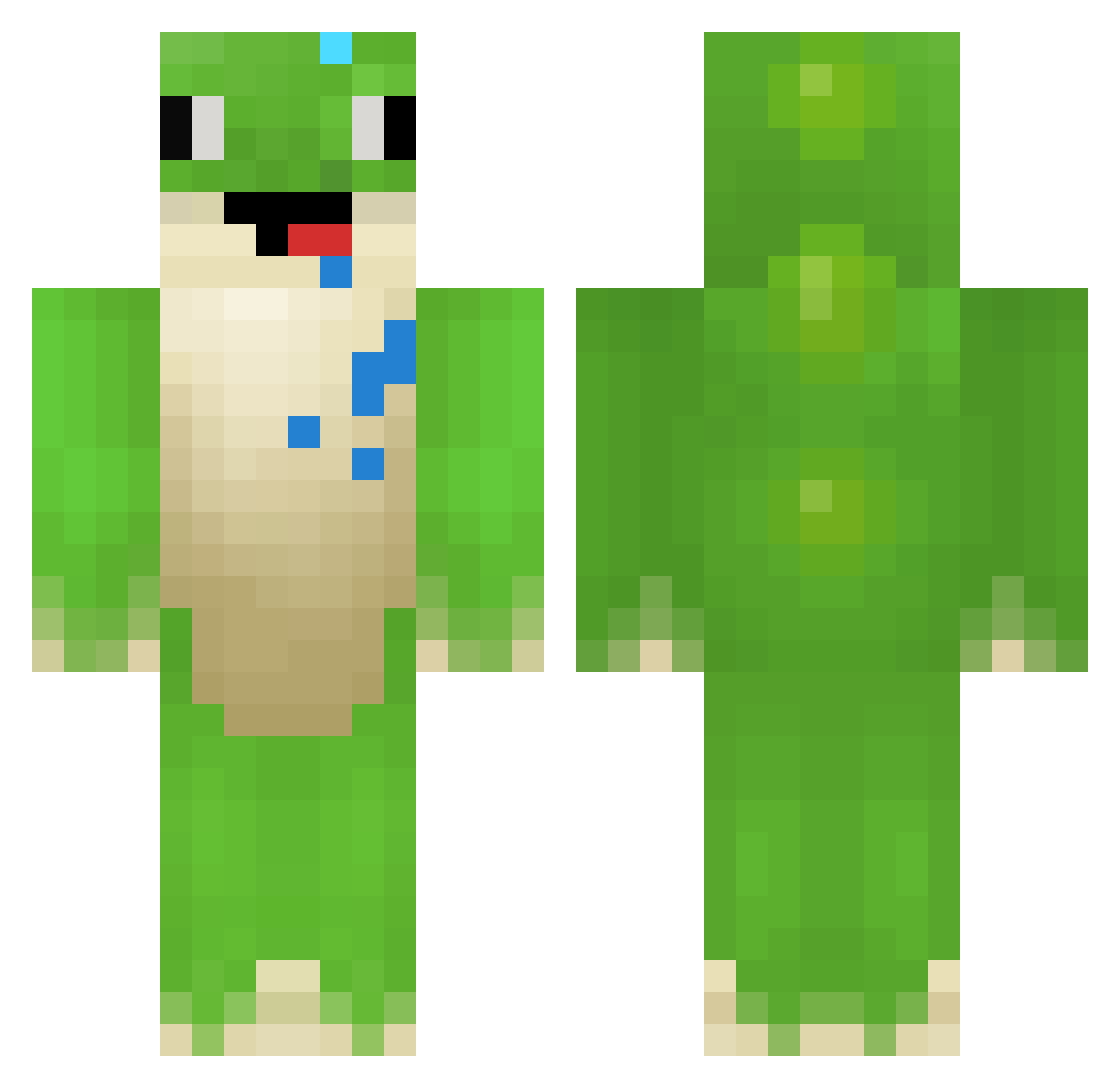Byonix__ Minecraft skin, front and back view