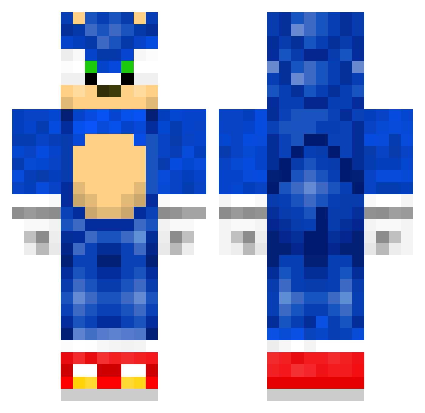 Tudoe_ Minecraft skin, front and back view