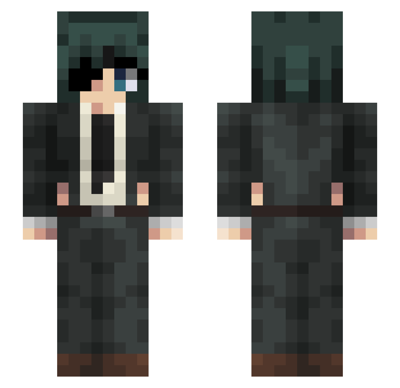 pyzdauskas13 Minecraft skin, front and back view