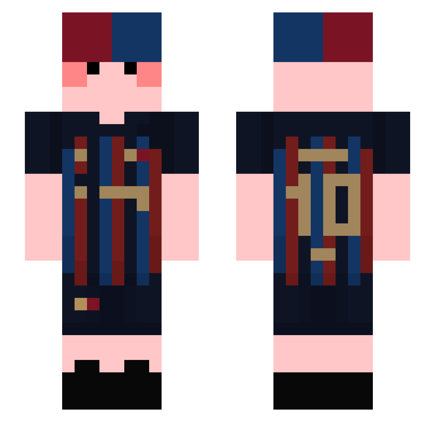 lusOfer_ Minecraft skin, front and back view