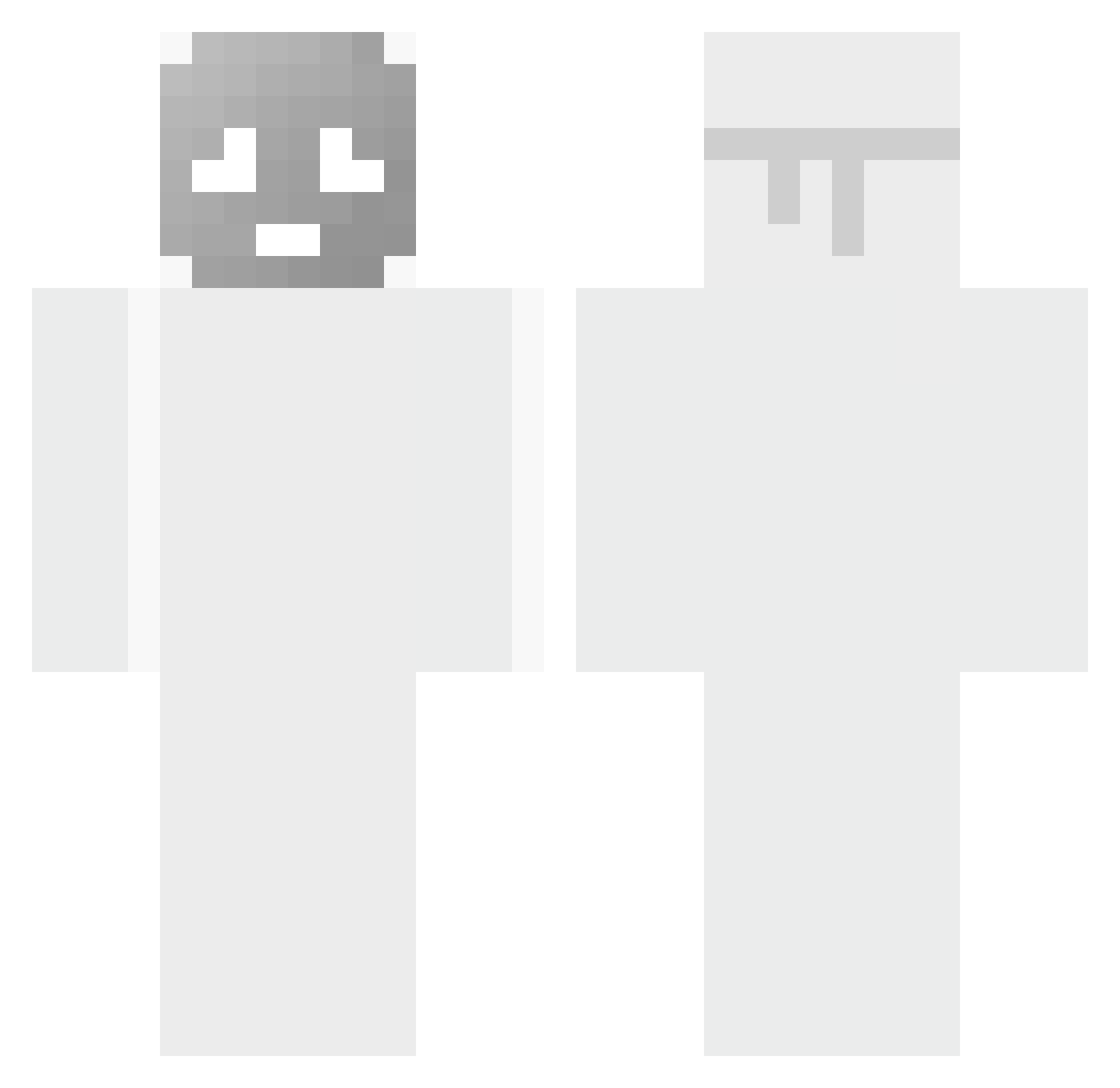 Illigent Minecraft skin, front and back view